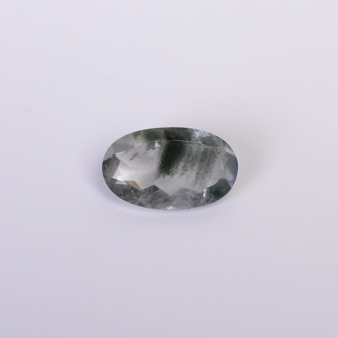 Green Phantom Quartz Oval Shape Cut Stone Loose Gemstone For Making Jewelry 7 Ct. 18X11X5 mm Y-9373