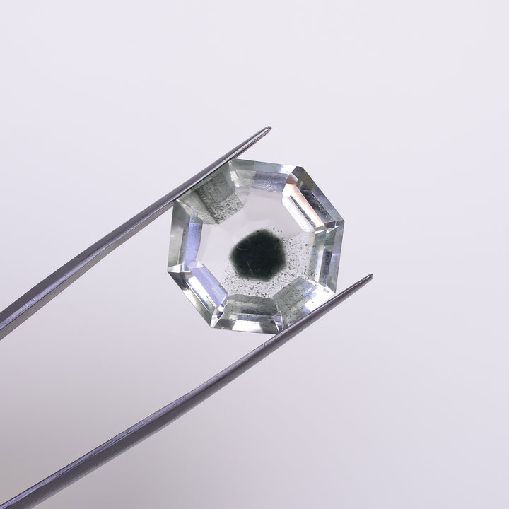 Green Phantom Quartz Octagon Shape Cut Stone Loose Gemstone For Making Jewelry 19 Ct. 18X18X9 mm Y-9374