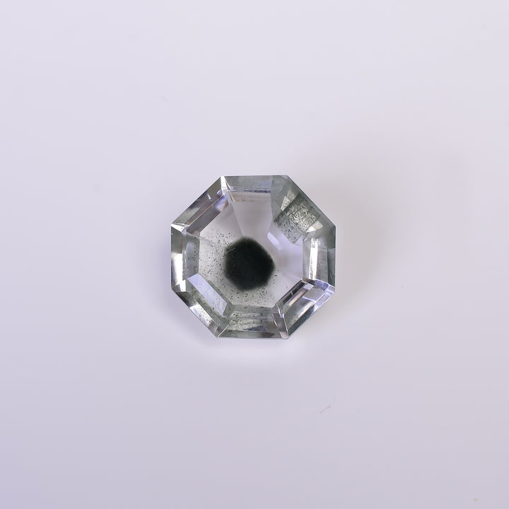 Green Phantom Quartz Octagon Shape Cut Stone Loose Gemstone For Making Jewelry 19 Ct. 18X18X9 mm Y-9374