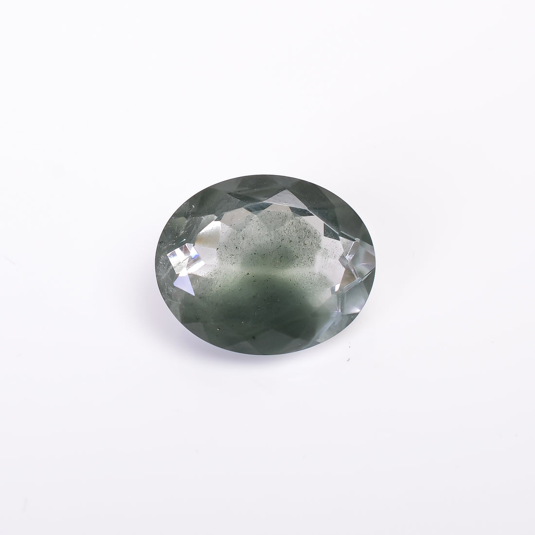 Green Phantom Quartz Oval Shape Cut Stone Loose Gemstone For Making Jewelry 22 Ct. 21X17X10 mm Y-9376