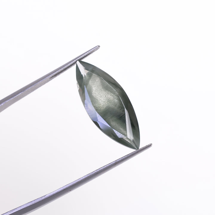 Green Phantom Quartz Marquise Shape Cut Stone Loose Gemstone For Making Jewelry 5.5 Ct. 22X9X5 mm Y-9377