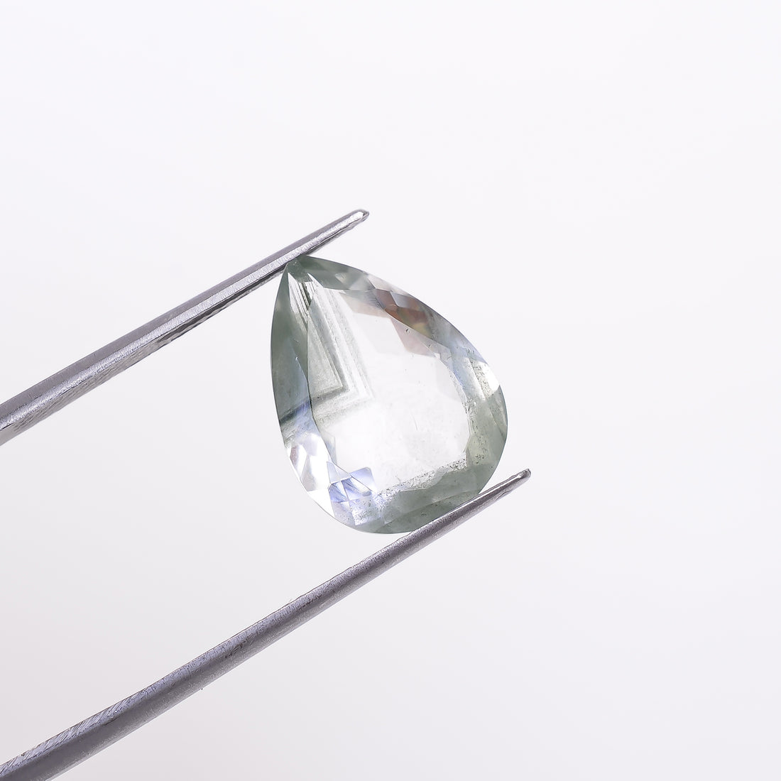 Green Phantom Quartz Pear Shape Cut Stone Loose Gemstone For Making Jewelry 5 Ct. 15X11X5 mm Y-9378