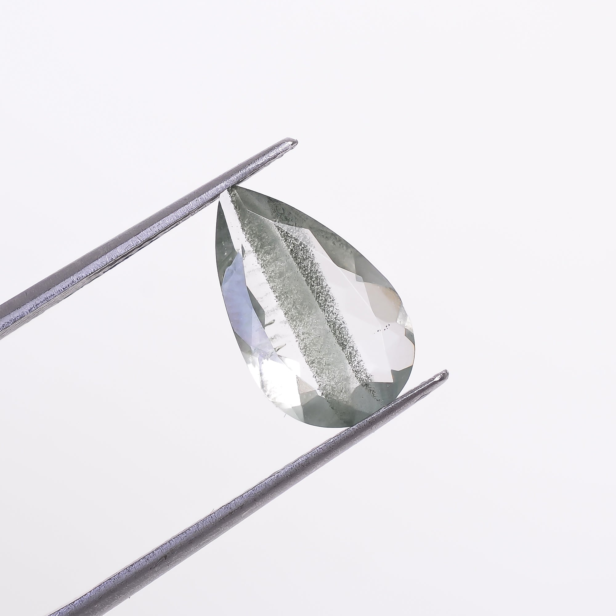 Green Phantom Quartz Pear Shape Cut Stone Loose Gemstone For Making Jewelry 2.5 Ct. 13X8X4 mm Y-9381