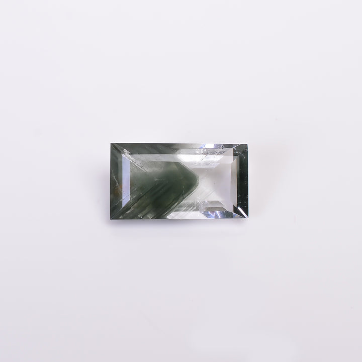 Green Phantom Quartz Rectangle Shape Cut Stone Loose Gemstone For Making Jewelry 6.5 Ct. 16X8X6 mm Y-9382