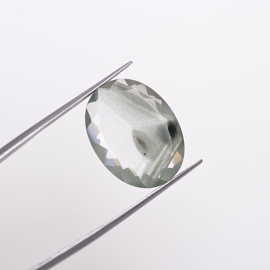 Green Phantom Quartz Oval Shape Cut Stone Loose Gemstone For Making Jewelry 13 Ct. 21X16X6 mm Y-9384