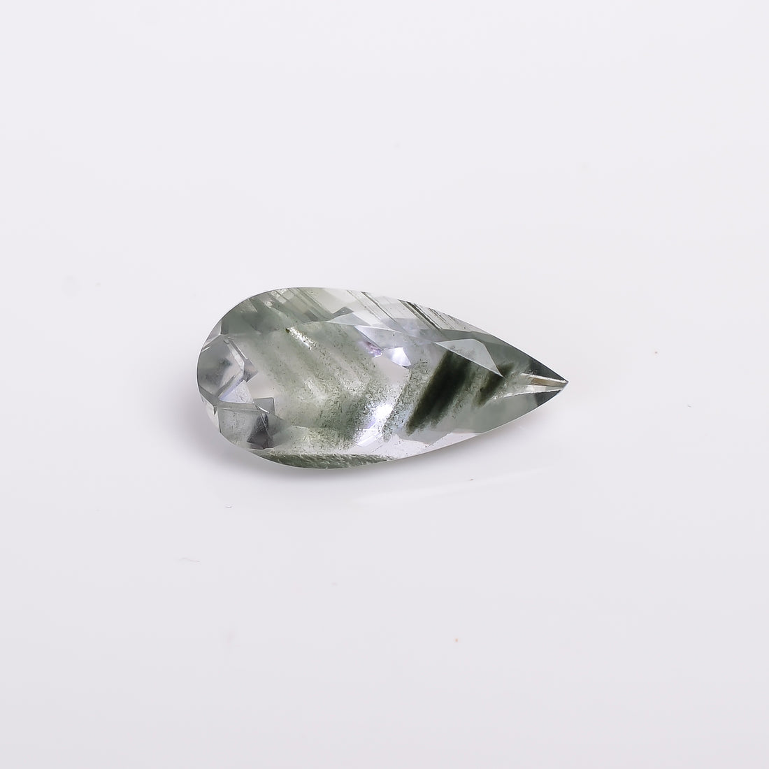 Green Phantom Quartz Pear Shape Cut Stone Loose Gemstone For Making Jewelry 4 Ct. 16X8X5 mm Y-9392
