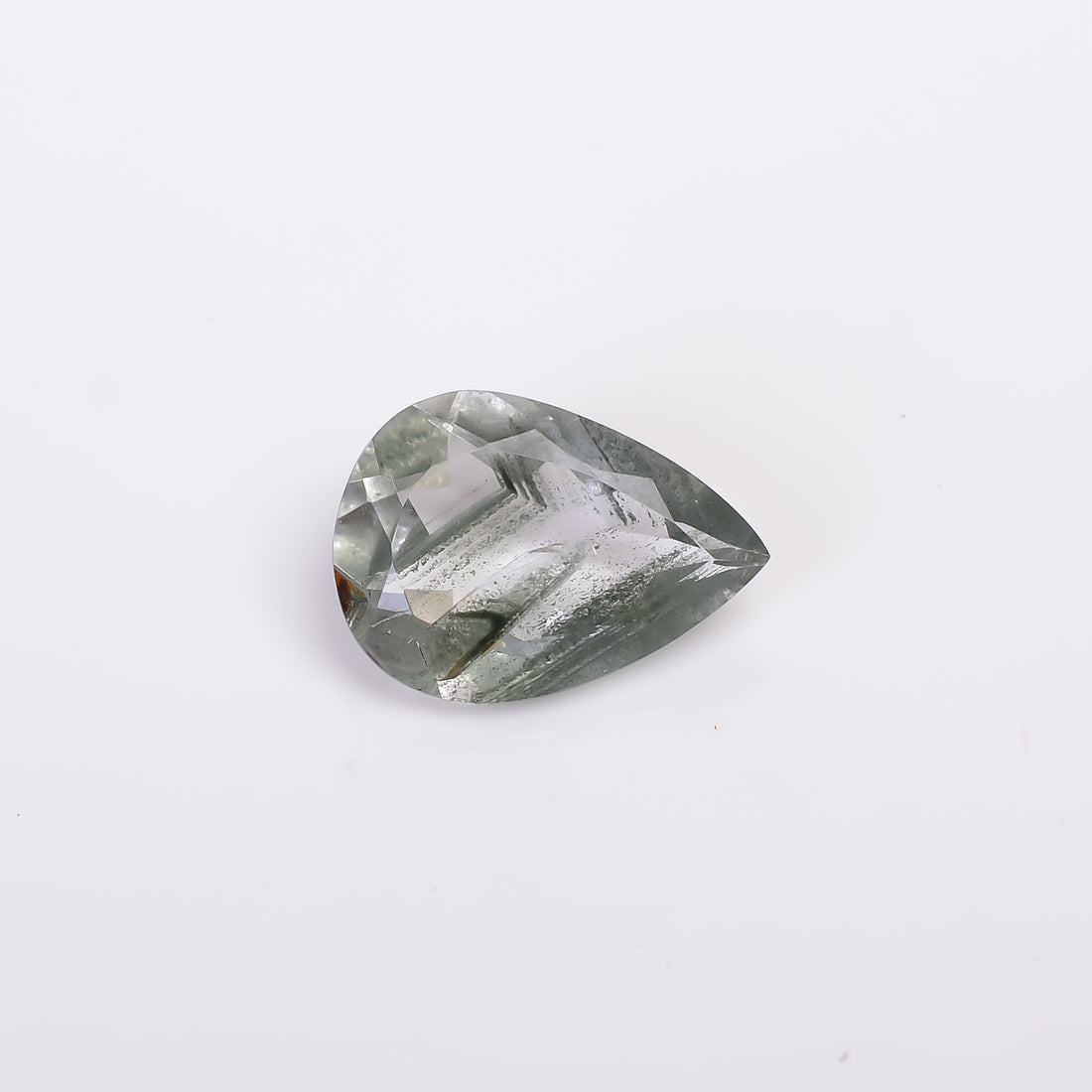 Green Phantom Quartz Pear Shape Cut Stone Loose Gemstone For Making Jewelry 5 Ct. 15X10X5 mm Y-9394