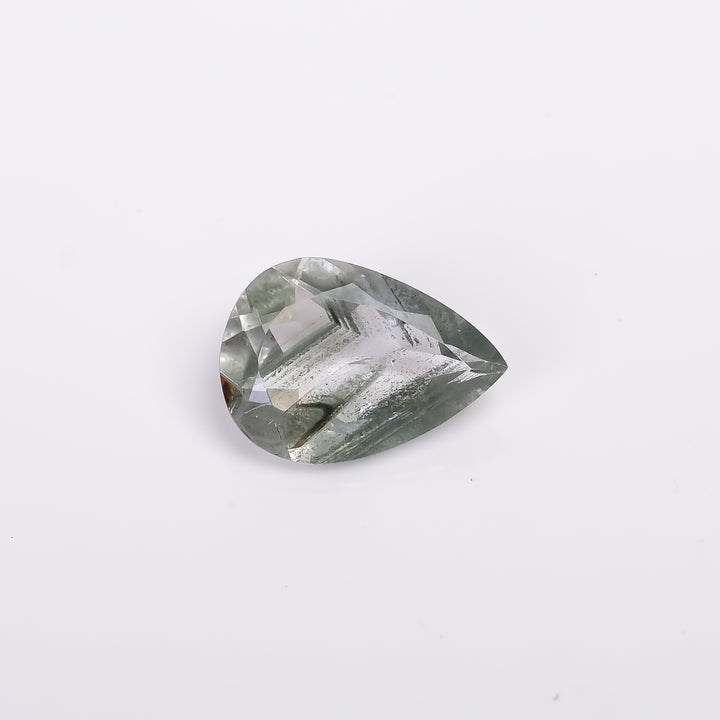 Green Phantom Quartz Pear Shape Cut Stone Loose Gemstone For Making Jewelry 5 Ct. 15X10X5 mm Y-9394