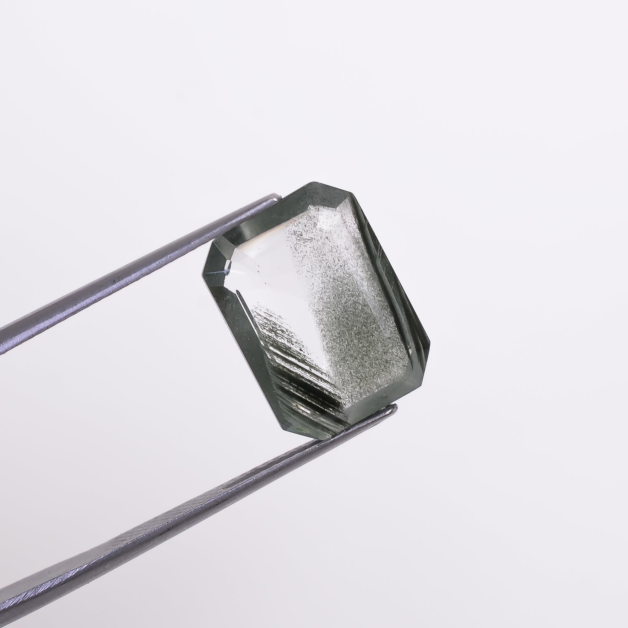 Green Phantom Quartz Radiant Shape Cut Stone Loose Gemstone For Making Jewelry 6 Ct. 15X11X4 mm Y-9397