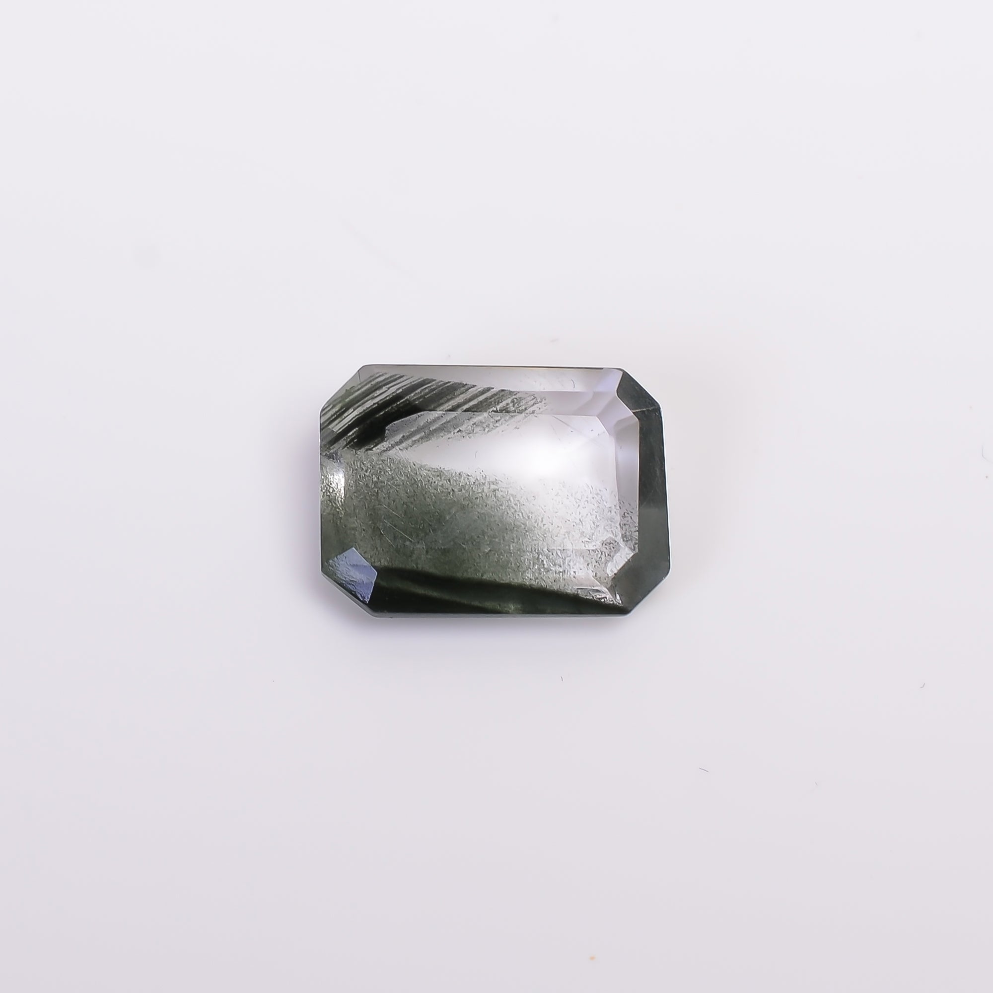Green Phantom Quartz Radiant Shape Cut Stone Loose Gemstone For Making Jewelry 6 Ct. 15X11X4 mm Y-9397