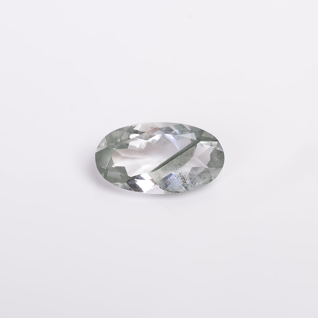 Green Phantom Quartz Oval Shape Cut Stone Loose Gemstone For Making Jewelry 6.5 Ct. 18X10X6 mm Y-9399