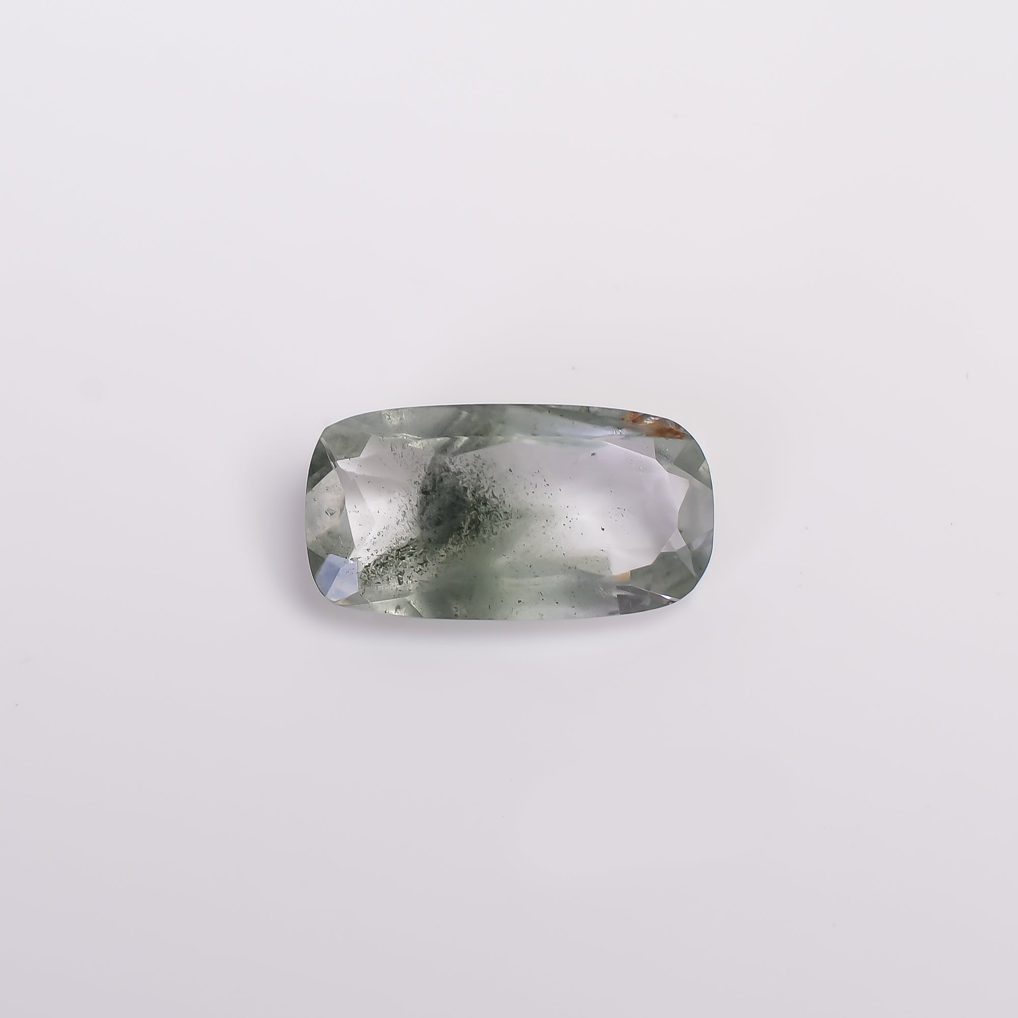 Green Phantom Quartz Radiant Shape Cut Stone Loose Gemstone For Making Jewelry 7.5 Ct. 19X10X5 mm Y-9401