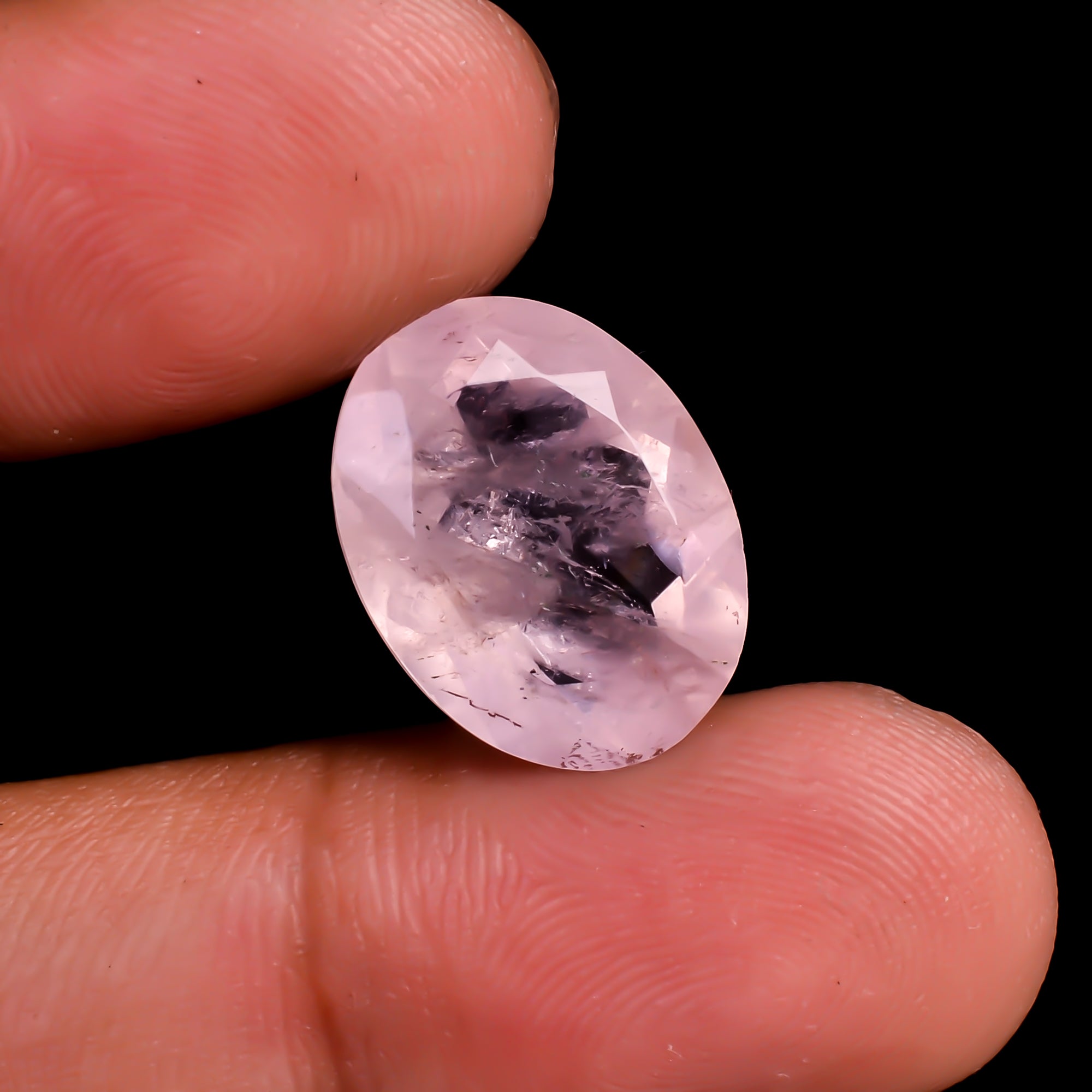 Morganite Oval Shape Cut stone For Making Jewelry 8 Ct. 16X12X7 mm Y-9490