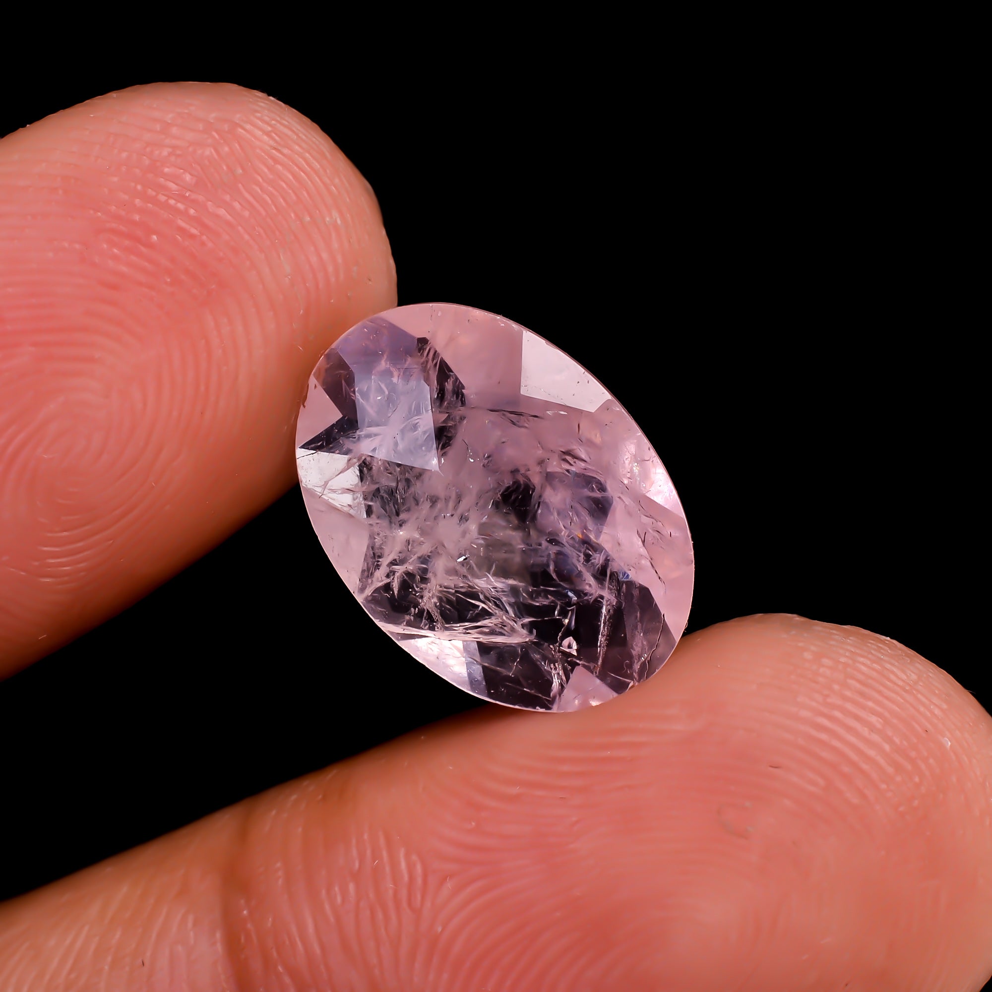 Morganite Oval Shape Faceted For Making Jewelry 3.5 Ct. 13X9X5 mm Y-9498