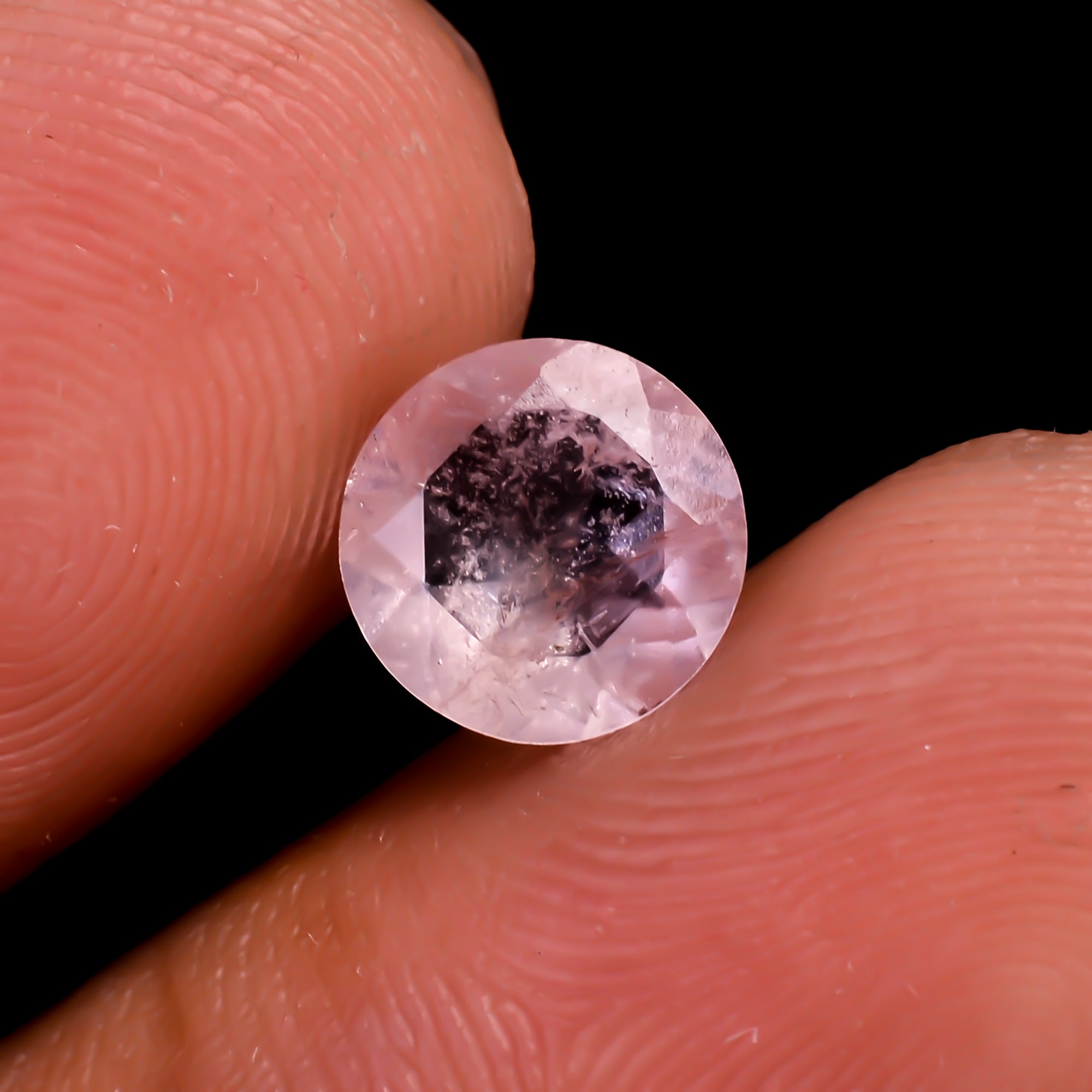 Morganite Round Shape Cut stone For Making Jewelry 1 Ct. 7X7X3 mm Y-9506
