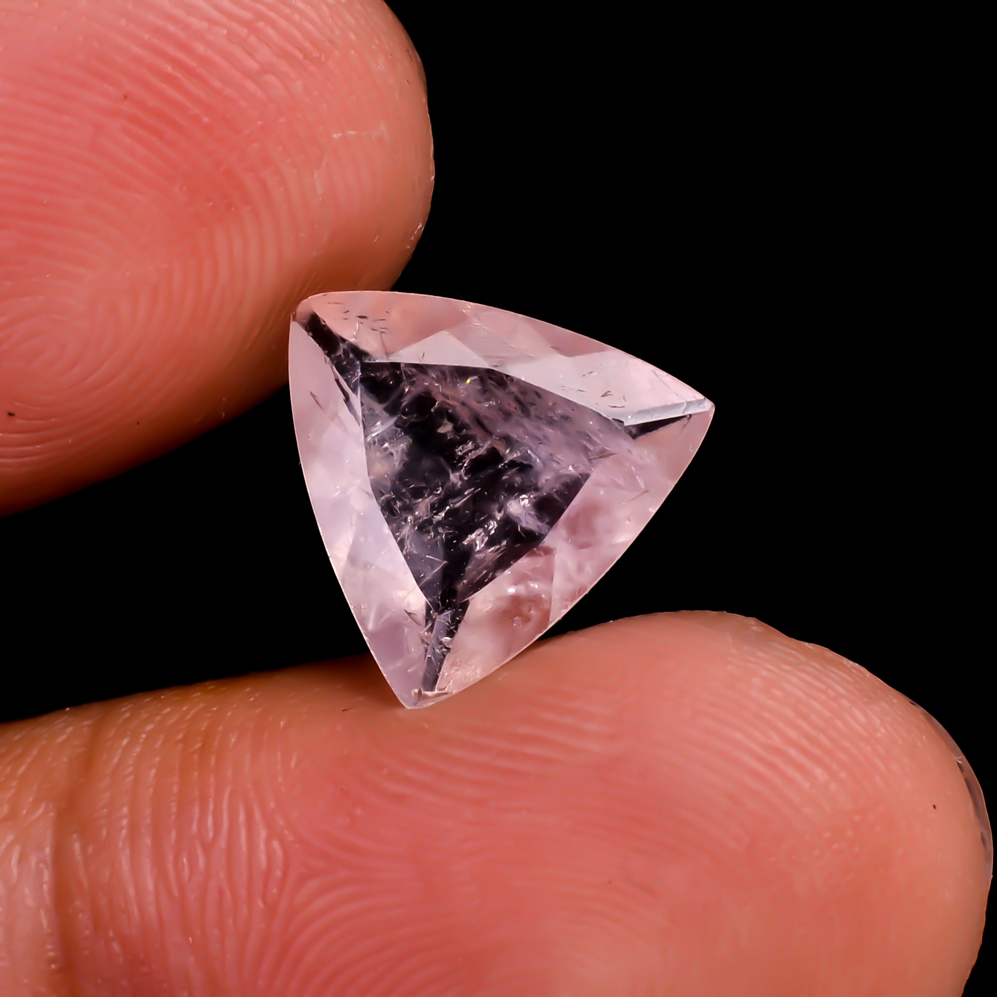 Morganite Triangle Shape Cut stone For Making Jewelry 2.5 Ct. 10X10X4 mm Y-9508