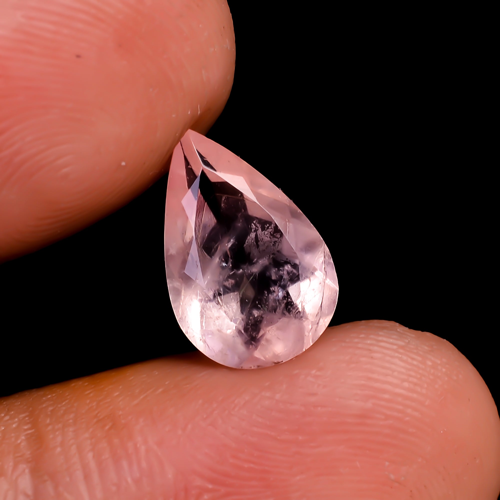 Morganite Pear Shape Cut stone For Making Jewelry 2 Ct. 12X7X4 mm Y-9531
