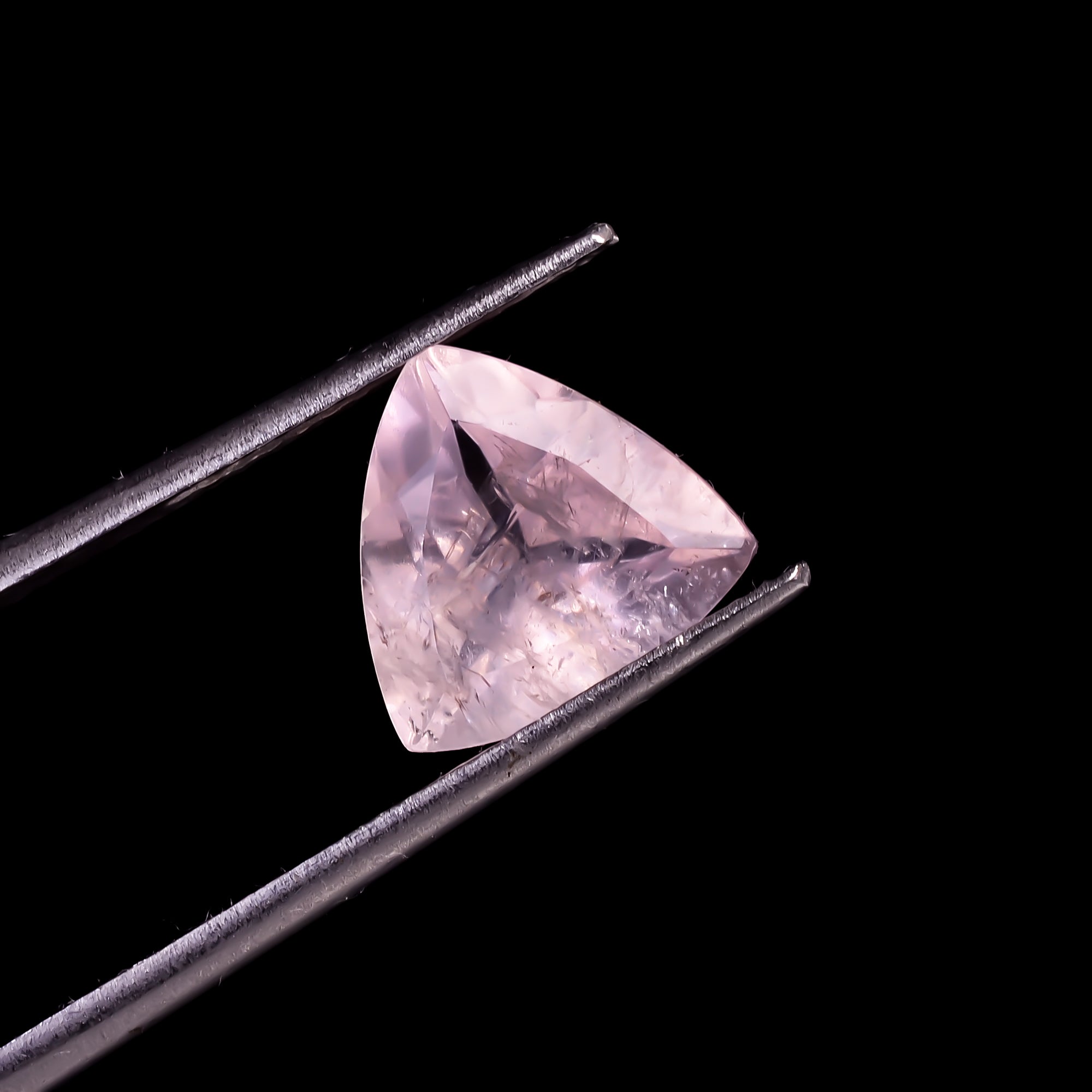 Morganite Triangle Shape Cut stone For Making Jewelry 2 Ct. 9X9X5 mm Y-9539