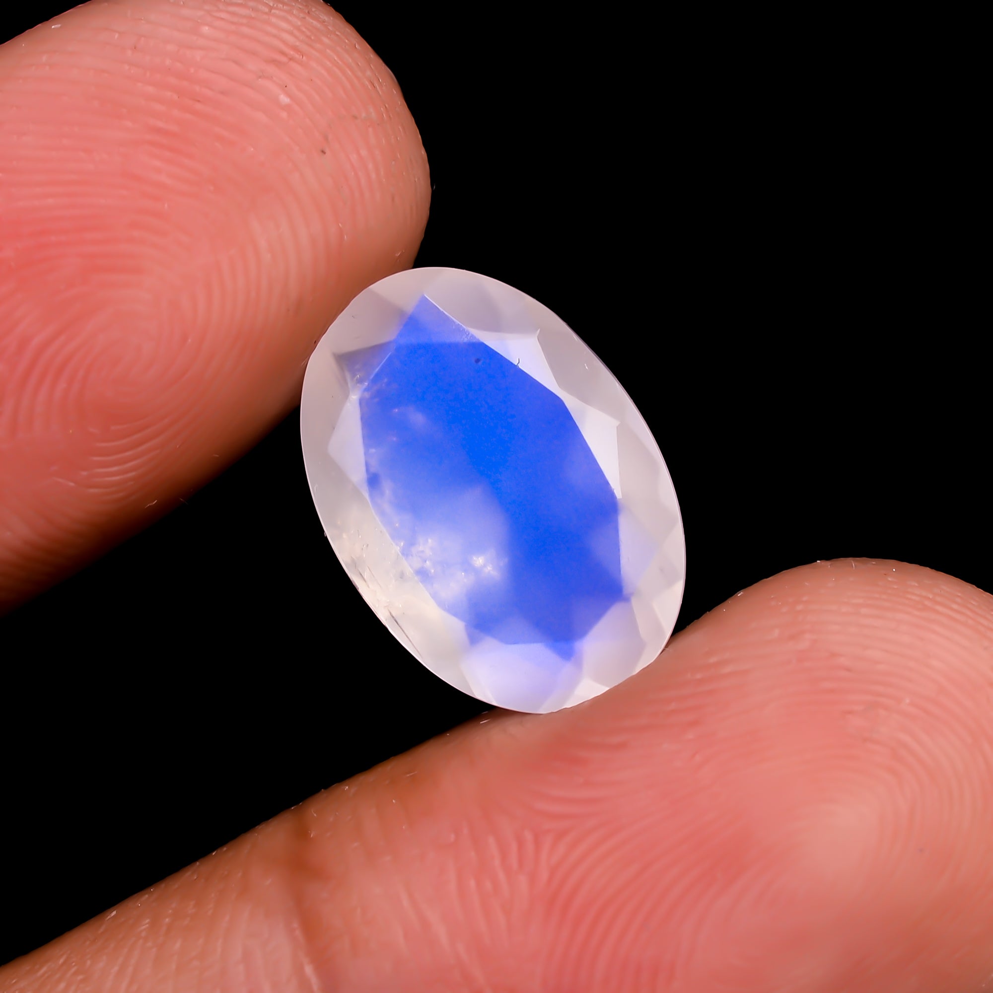 Rainbow Moonstone Oval Shape Cut stone For Making Jewelry 4 Ct. 14X9X5 mm Y-9546