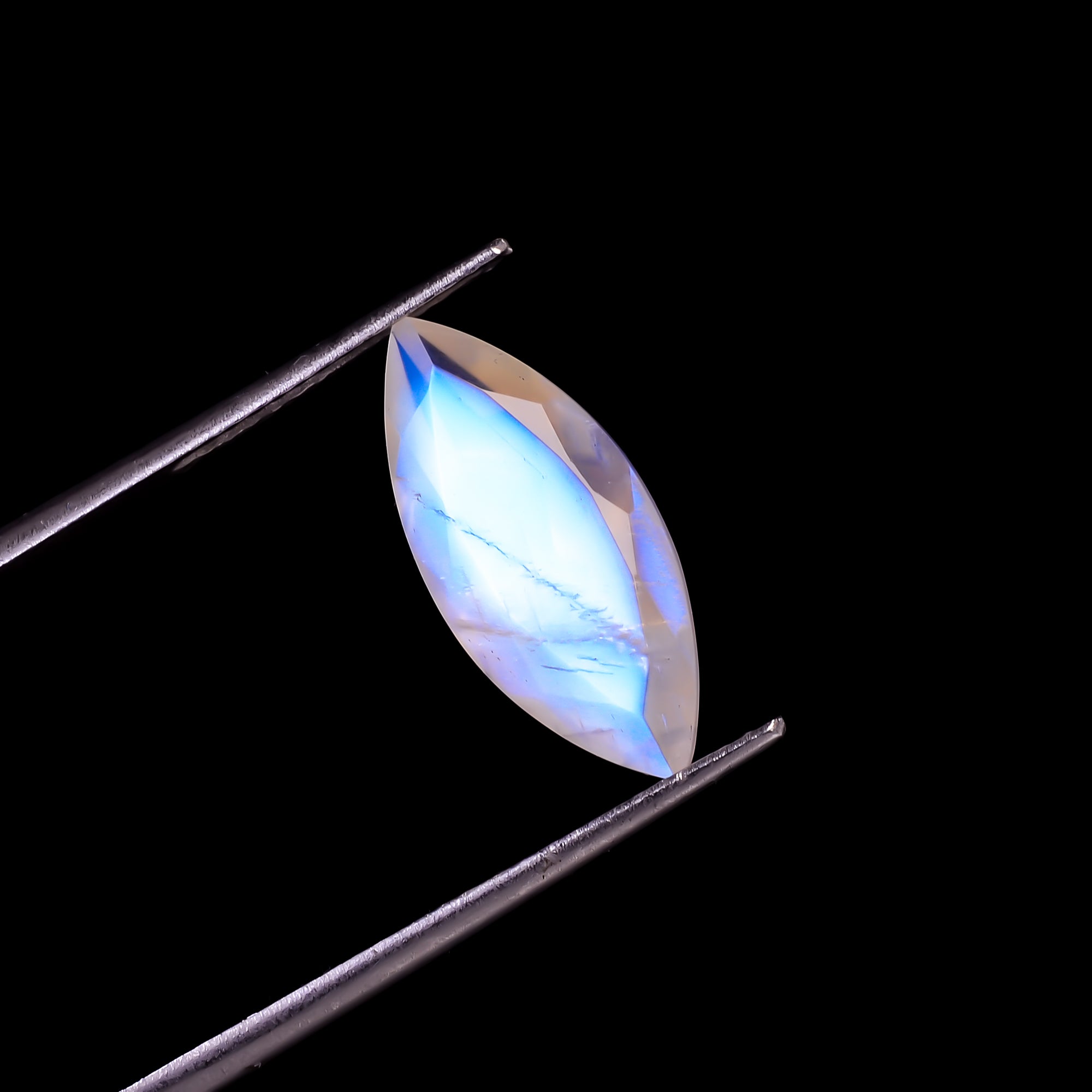 Rainbow Moonstone Marquise Shape Cut stone For Making Jewelry 3 Ct. 15X7X5 mm Y-9547