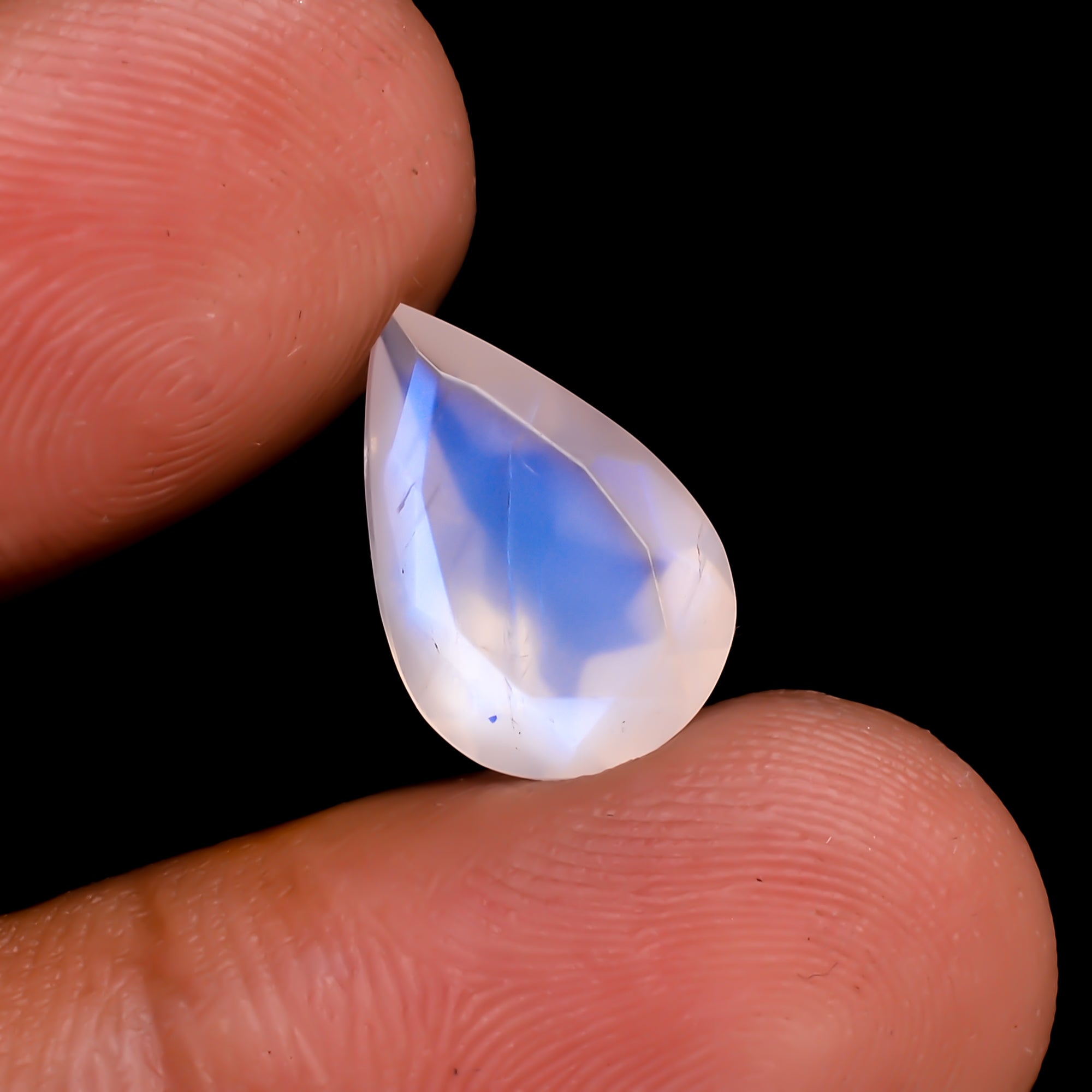 Rainbow Moonstone Pear Shape Cut stone For Making Jewelry 3 Ct. 13X8X5 mm Y-9552