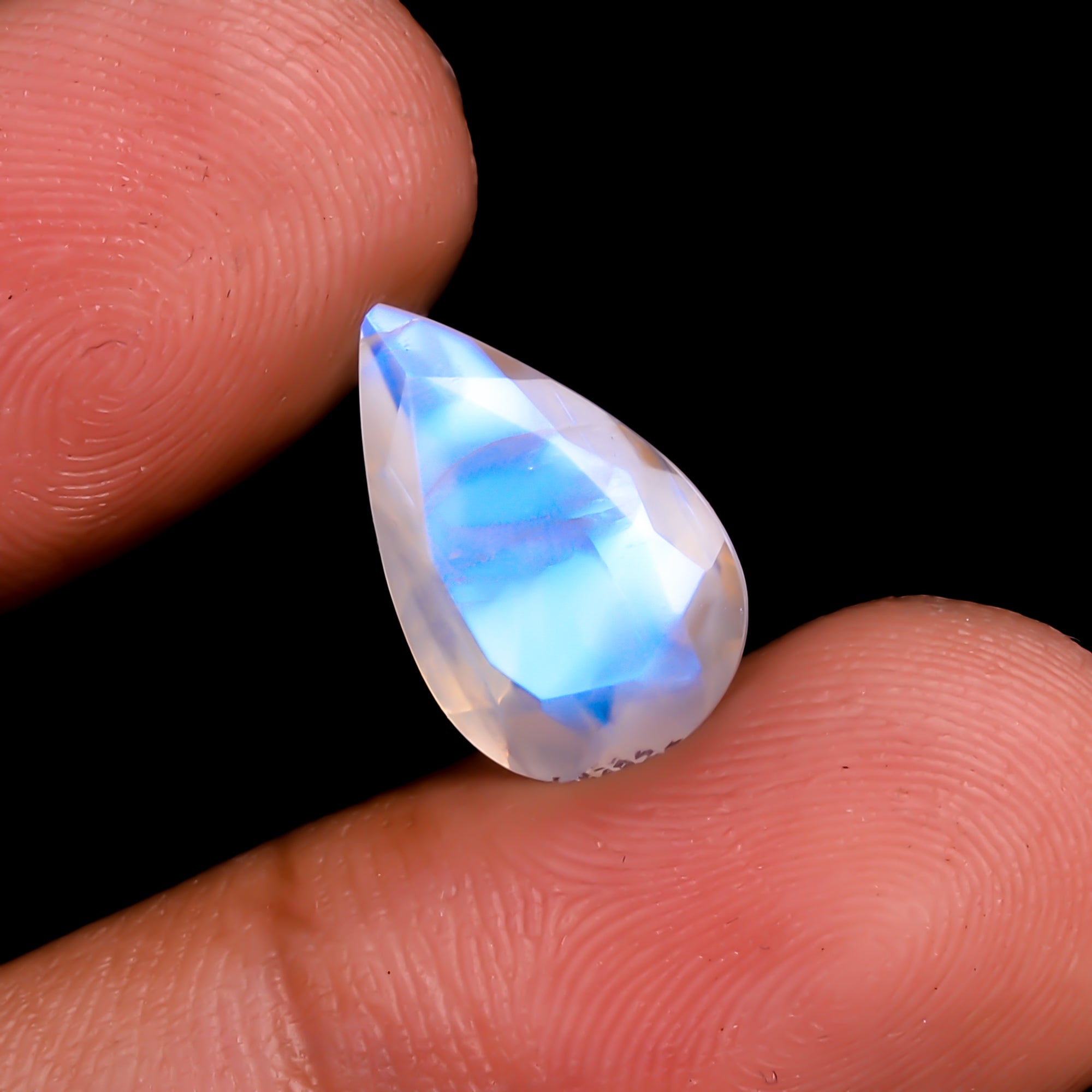 Rainbow Moonstone Pear Shape Cut stone For Making Jewelry 3 Ct. 14X8X4 mm Y-9558