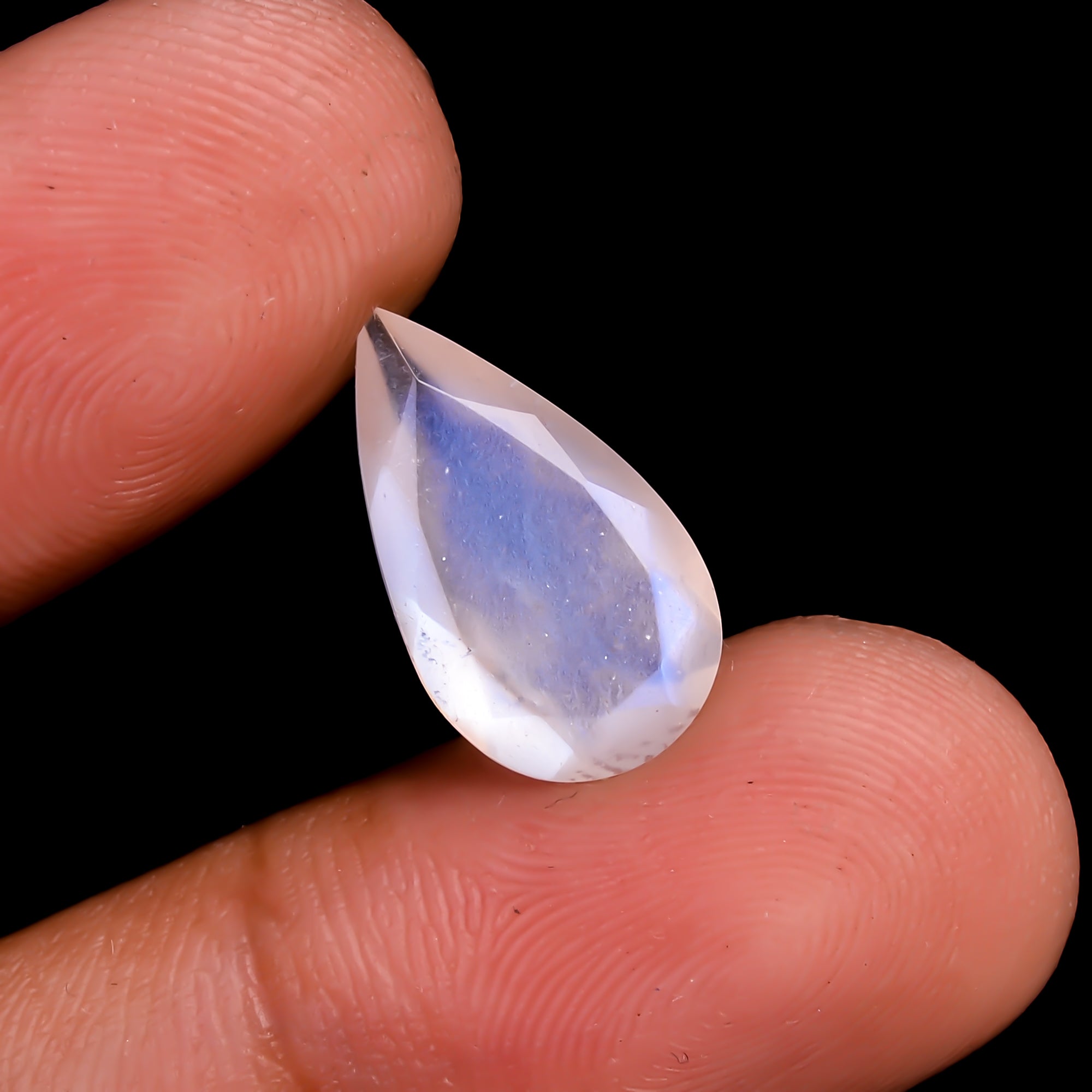 Rainbow Moonstone Pear Shape Cut stone For Making Jewelry 3.5 Ct. 15X8X5 mm Y-9561