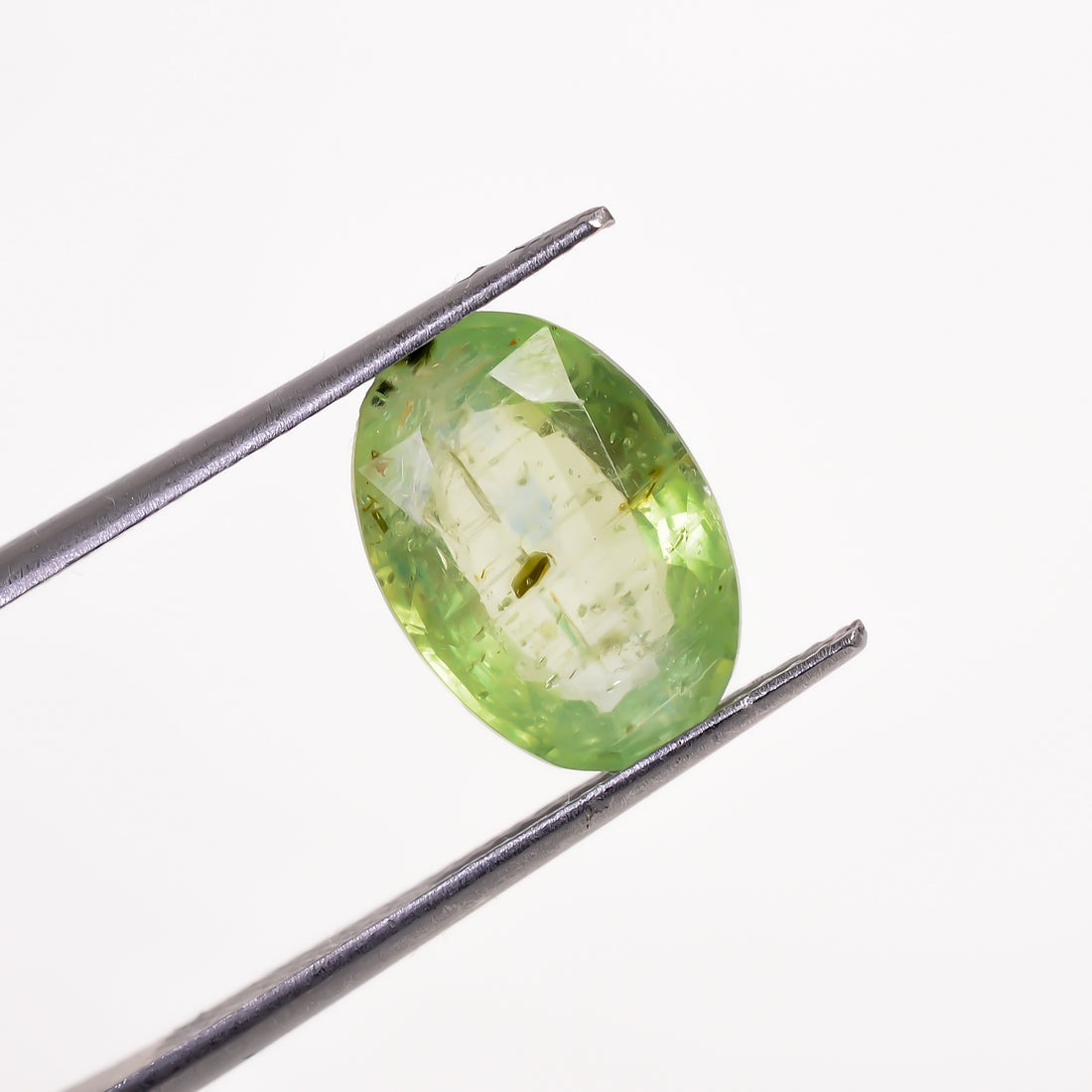 Green Kyanite Oval Shape Cut stone For Making Jewelry 3.5 Ct. 12X8X4 mm Y-9564