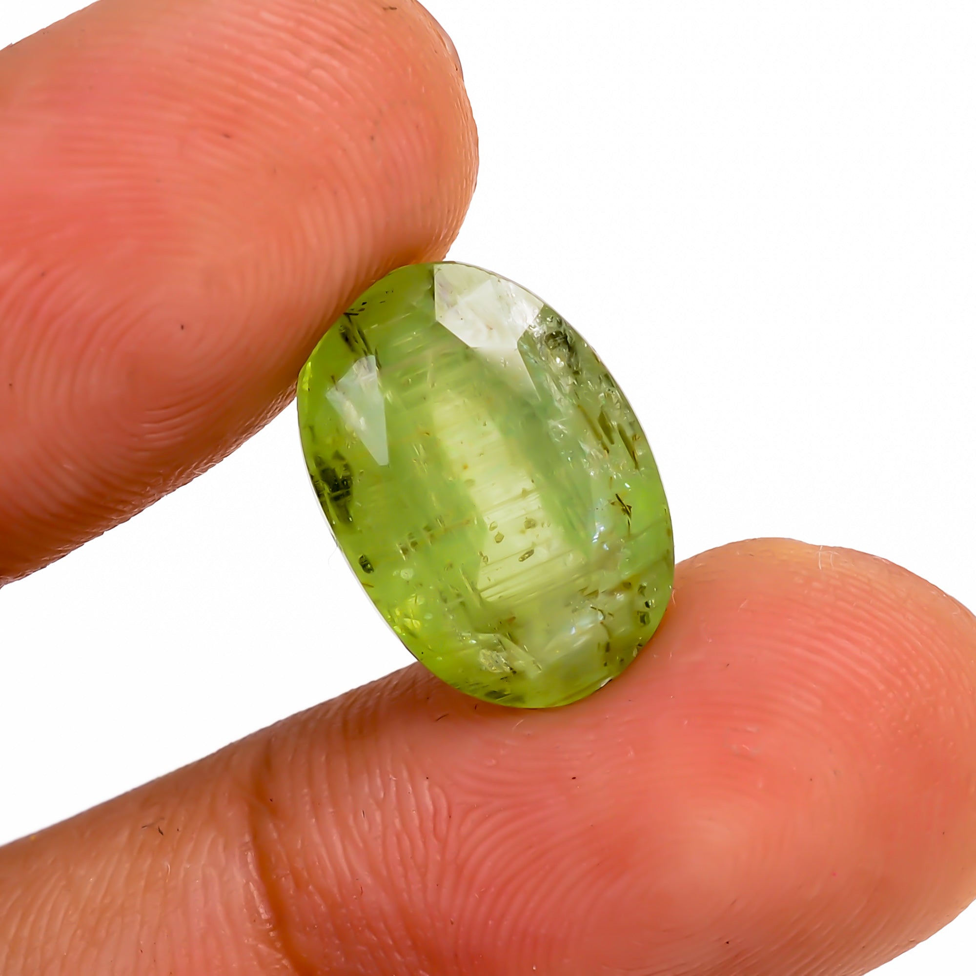 Green Kyanite Oval Shape Cut stone For Making Jewelry 9 Ct. 14X10X7 mm Y-9566
