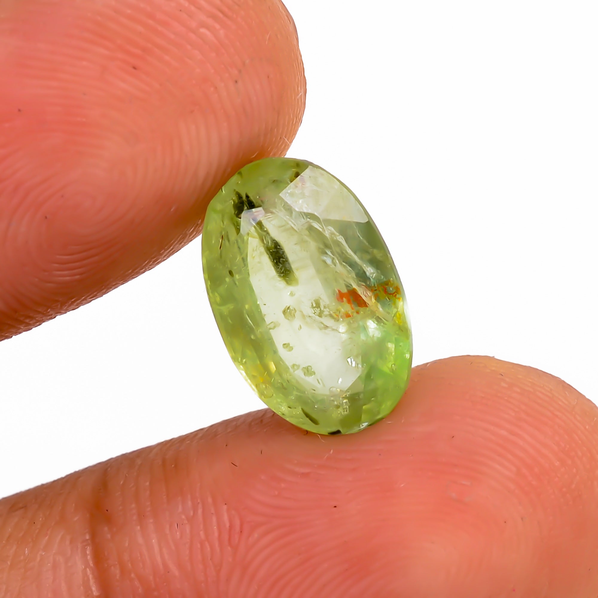 Green Kyanite Oval Shape Cut stone For Making Jewelry 4.5 Ct. 13X8X4 mm Y-9567