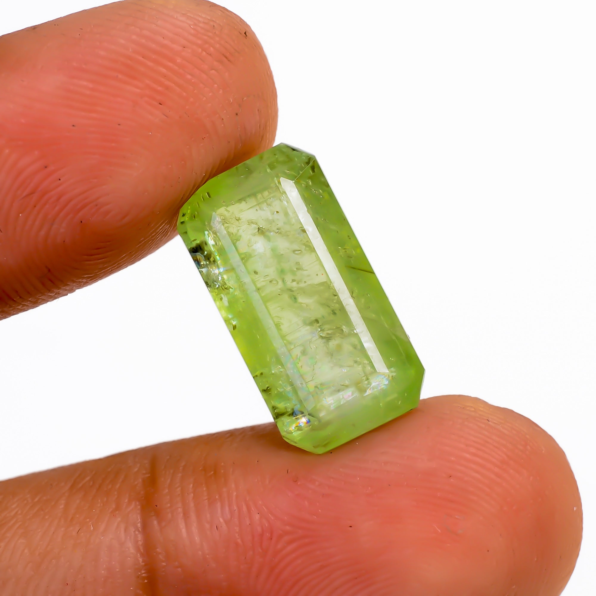 Green Kyanite Radiant Shape Cut stone For Making Jewelry 9 Ct. 16X8X6 mm Y-9568