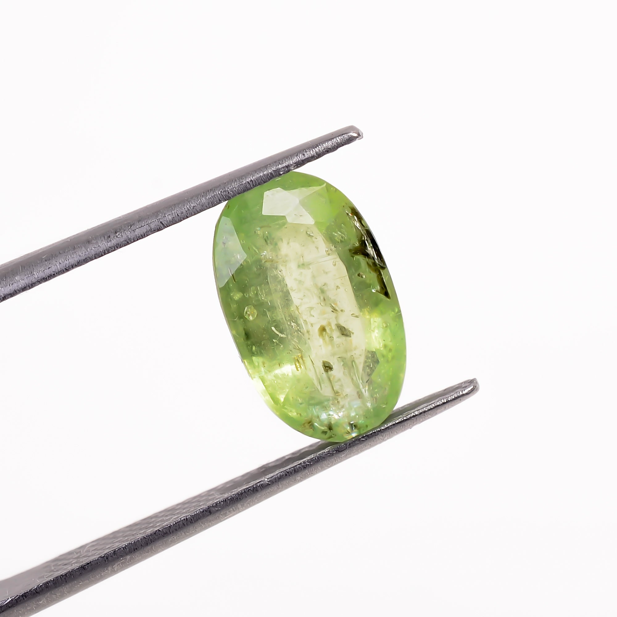 Green Kyanite Oval Shape Cut stone For Making Jewelry 3 Ct. 12X7X4 mm Y-9569