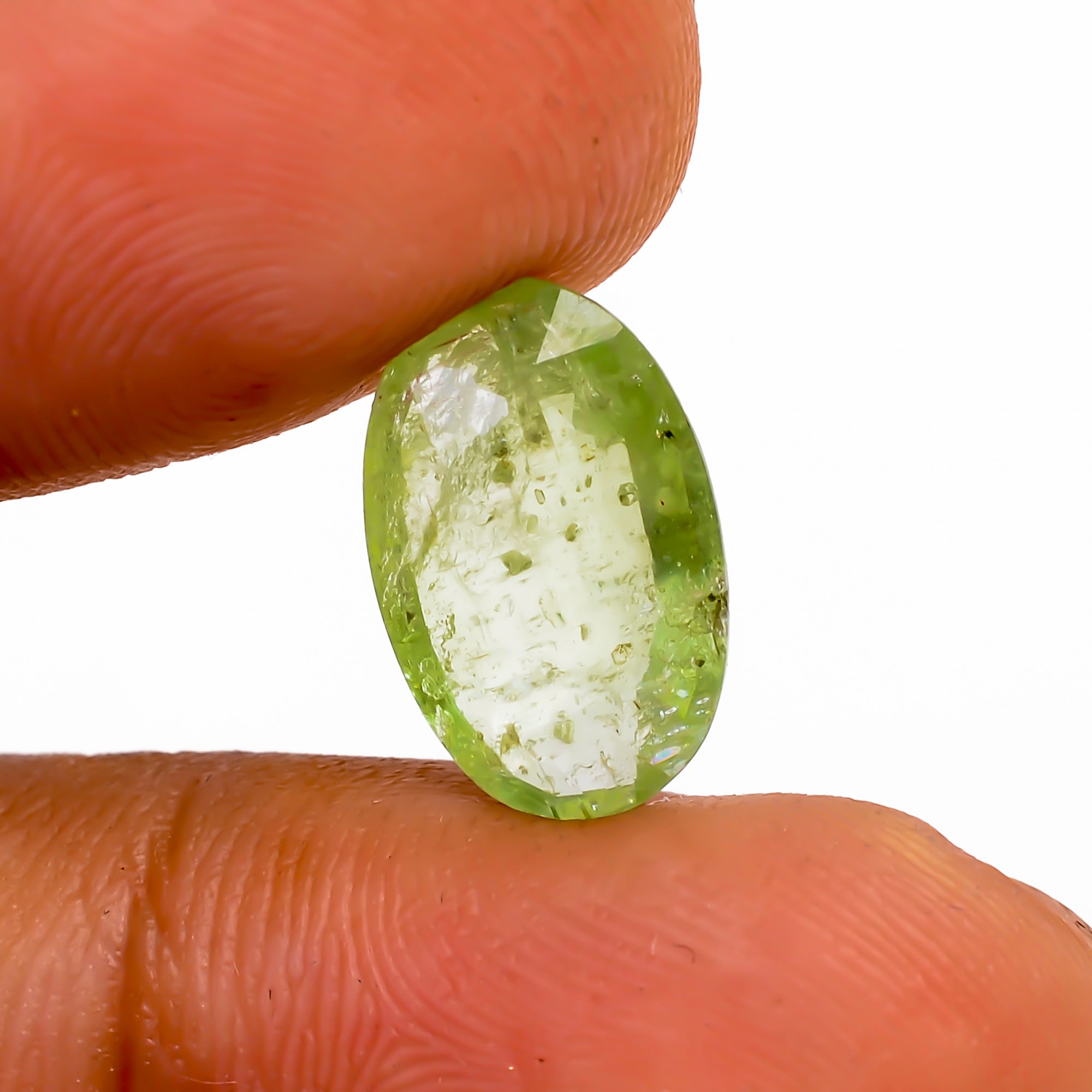 Green Kyanite Oval Shape Cut stone For Making Jewelry 3 Ct. 13X8X3 mm Y-9577