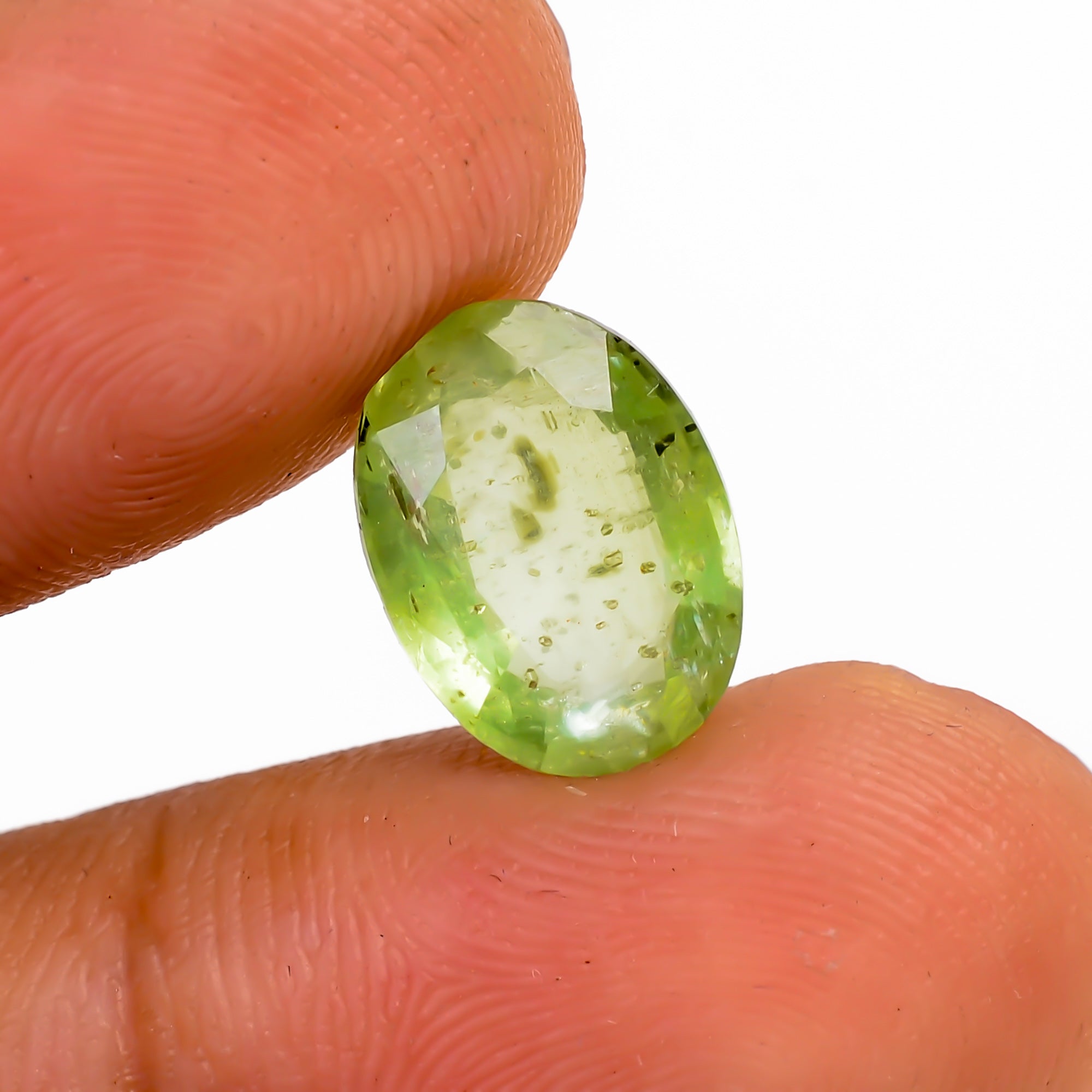 Green Kyanite Oval Shape Cut stone For Making Jewelry 3.5 Ct. 11X8X3 mm Y-9578