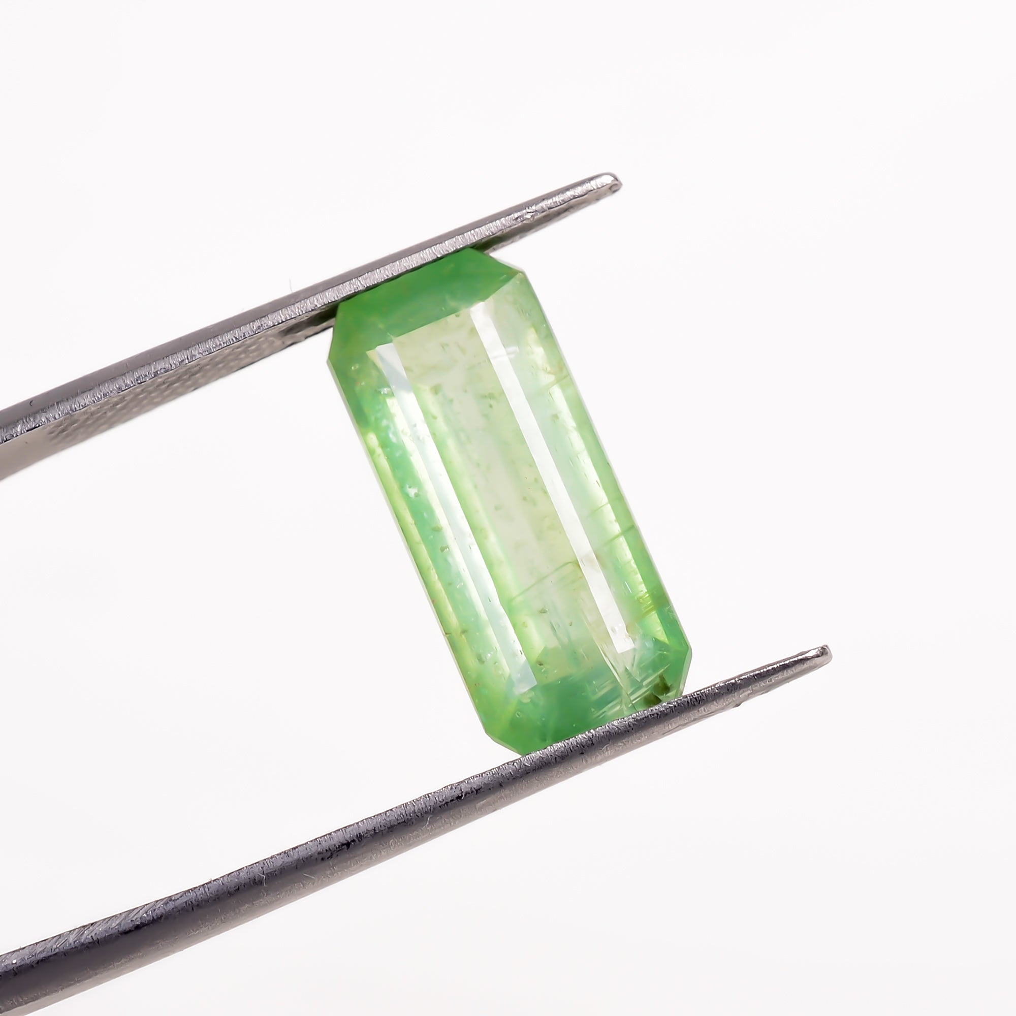 Green Kyanite Radiant Shape Cut stone For Making Jewelry 6.5 Ct. 17X7X5 mm Y-9580