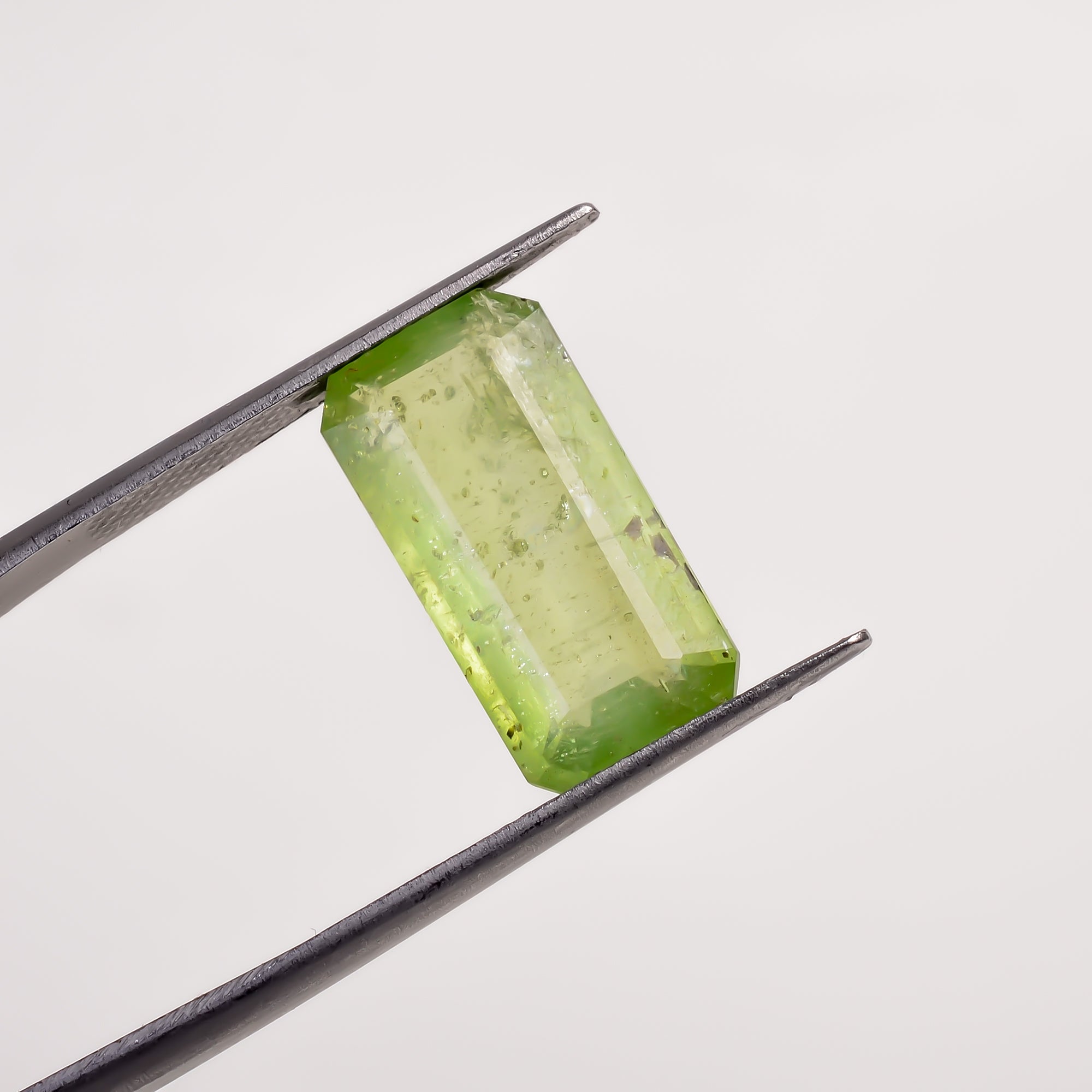 Green Kyanite Radiant Shape Cut stone For Making Jewelry 7 Ct. 17X8X5 mm Y-9582