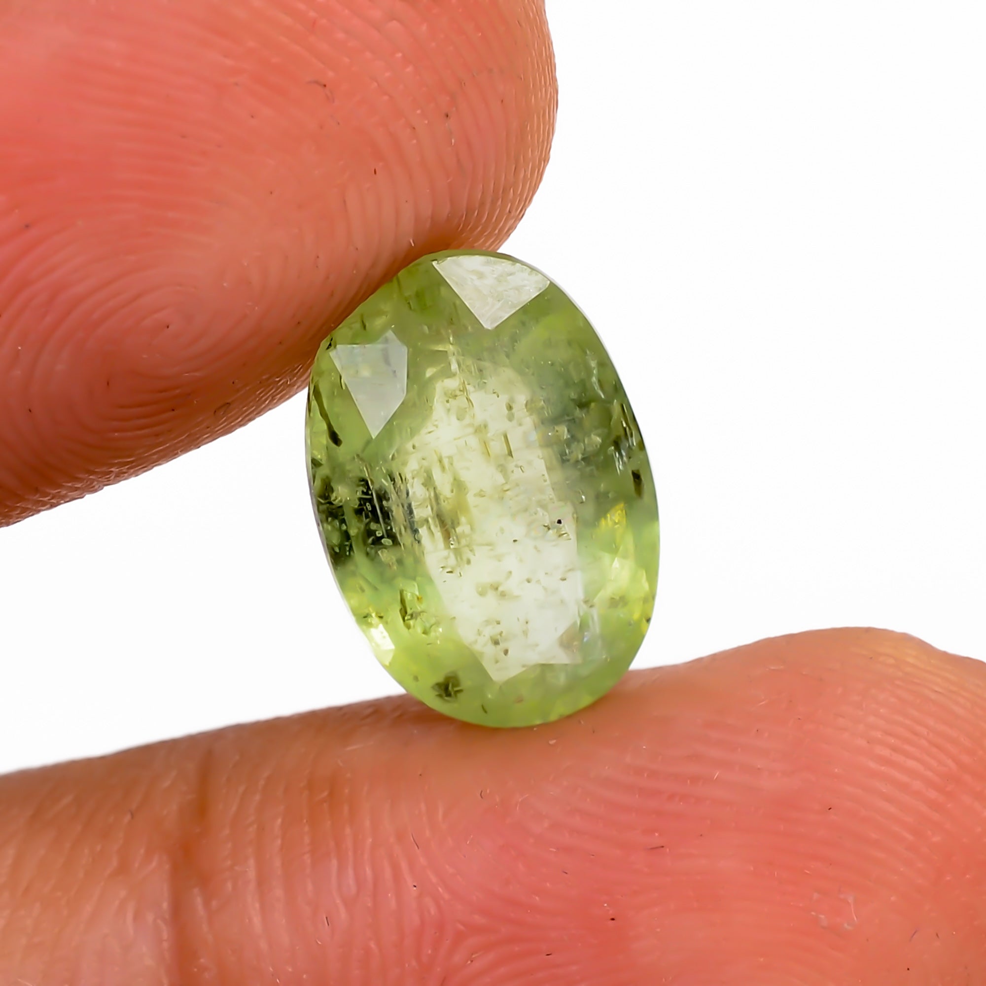 Green Kyanite Oval Shape Cut stone For Making Jewelry 4 Ct. 12X8X4 mm Y-9583