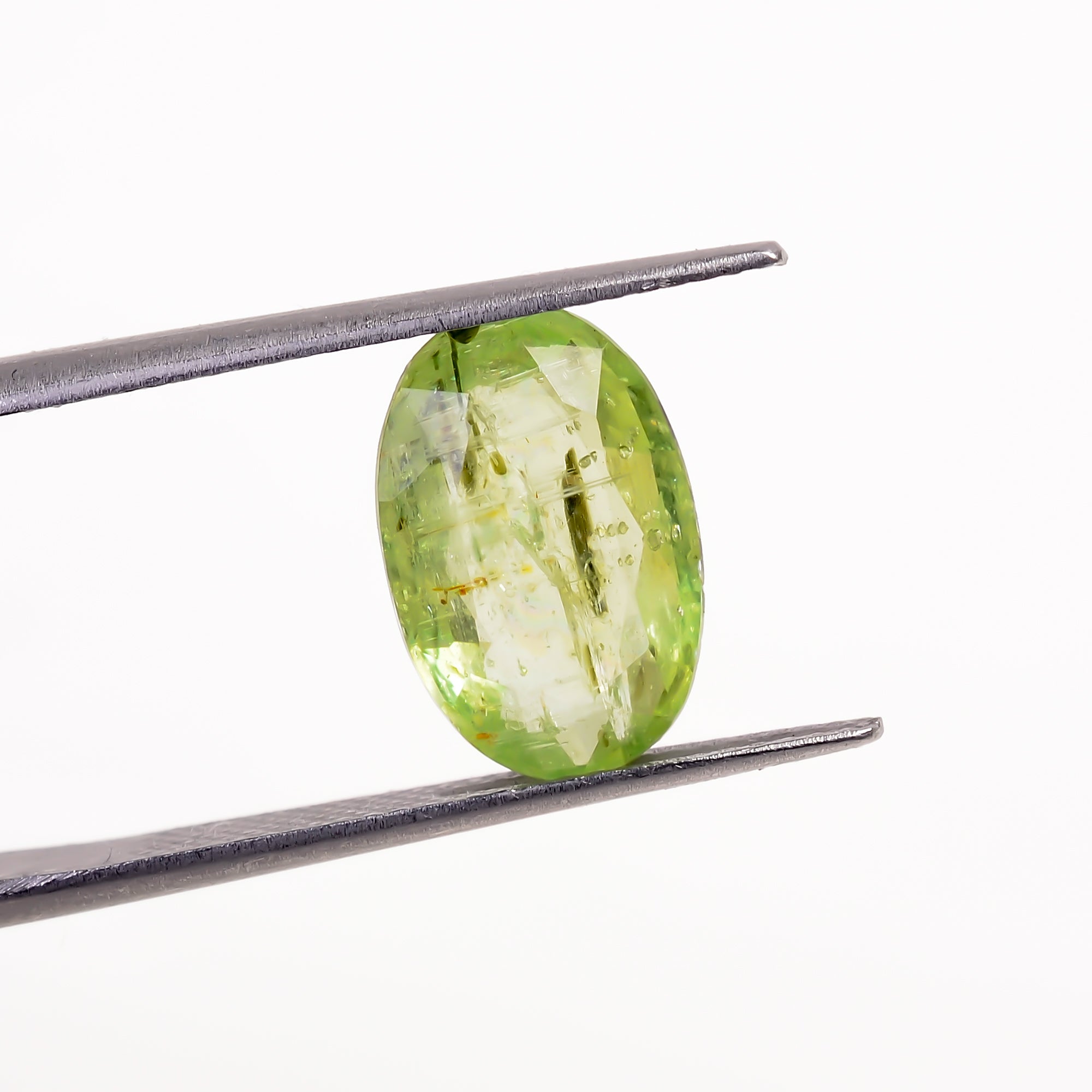 Green Kyanite Oval Shape Cut stone For Making Jewelry 4 Ct. 13X8X4 mm Y-9584