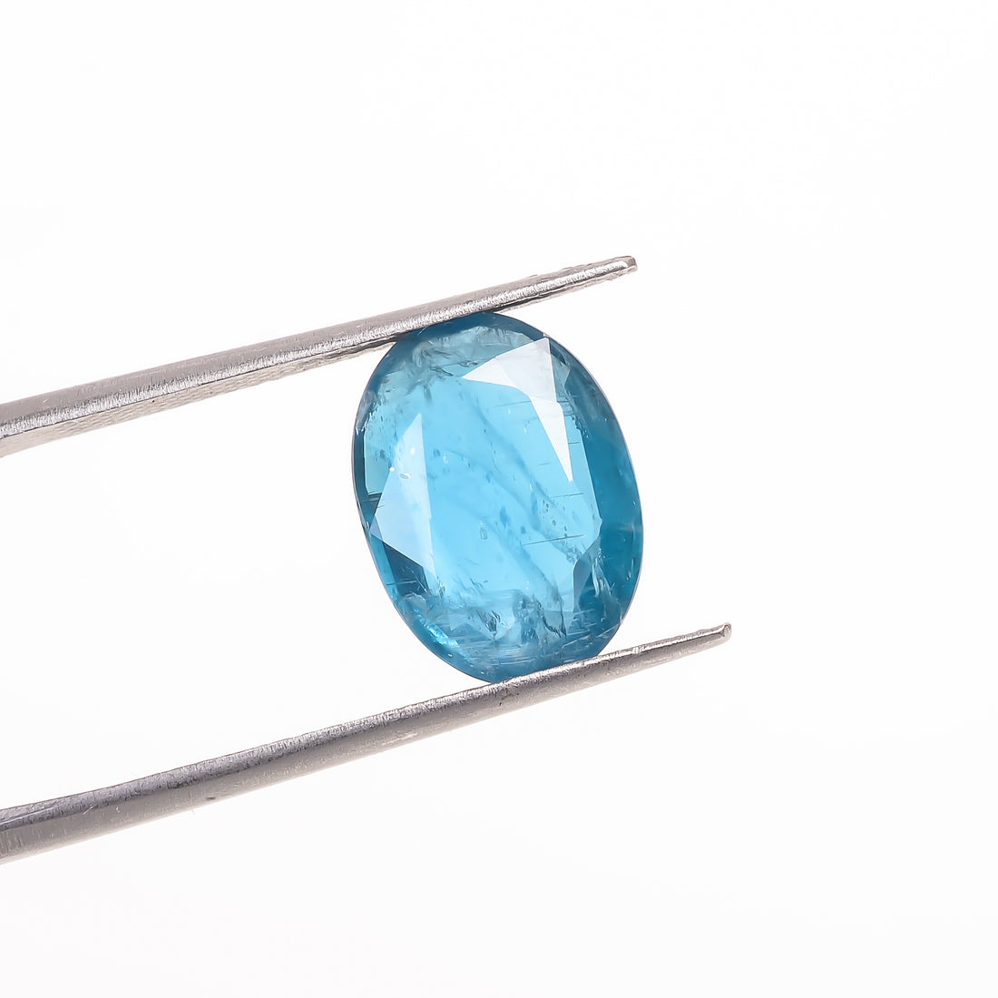 Teal Green Kyanite Oval Shape Cut stoneFor Making Jewelry 4.5 Ct. 13X9X4 mm Y-9588