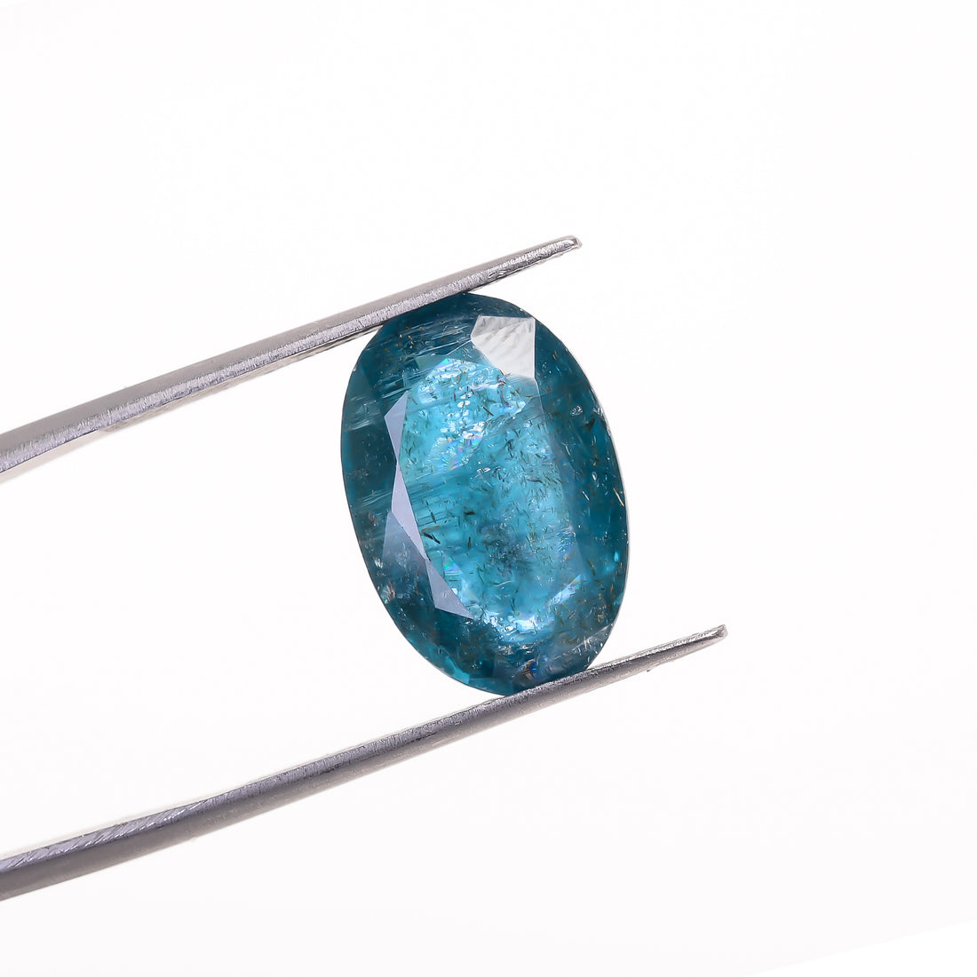 Teal Green Kyanite Oval Shape Cut stone For Making Jewelry 9.5 Ct. 16X10X5 mm Y-9589