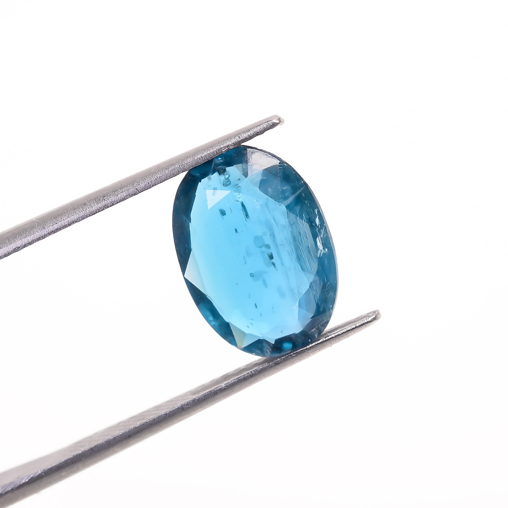 Teal Green Kyanite Oval Shape Cut stone For Making Jewelry 3.5 Ct. 12X9X3 mm Y-9591