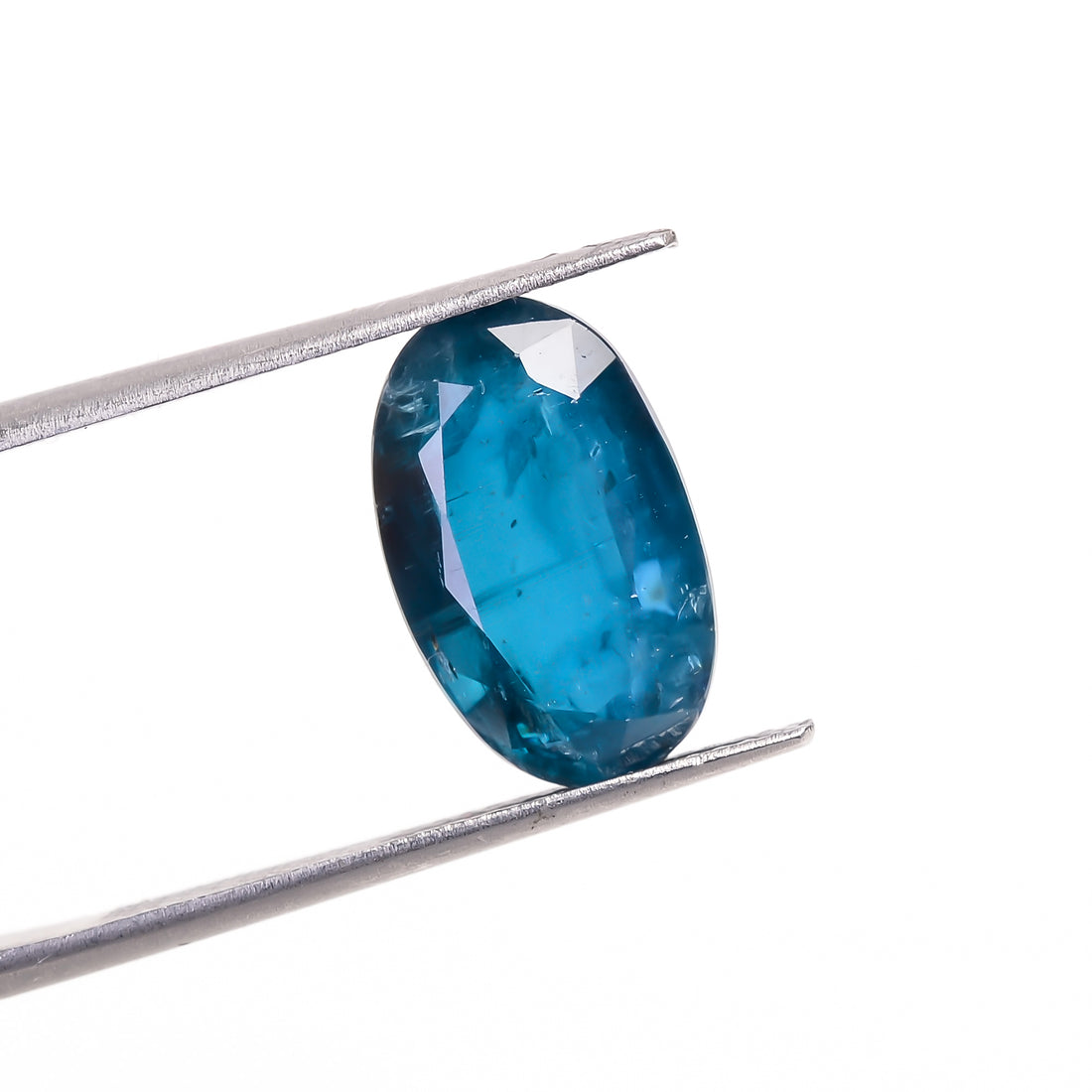 Teal Green Kyanite Oval Shape Cut stone For Making Jewelry 7 Ct. 14X8X6 mm Y-9593