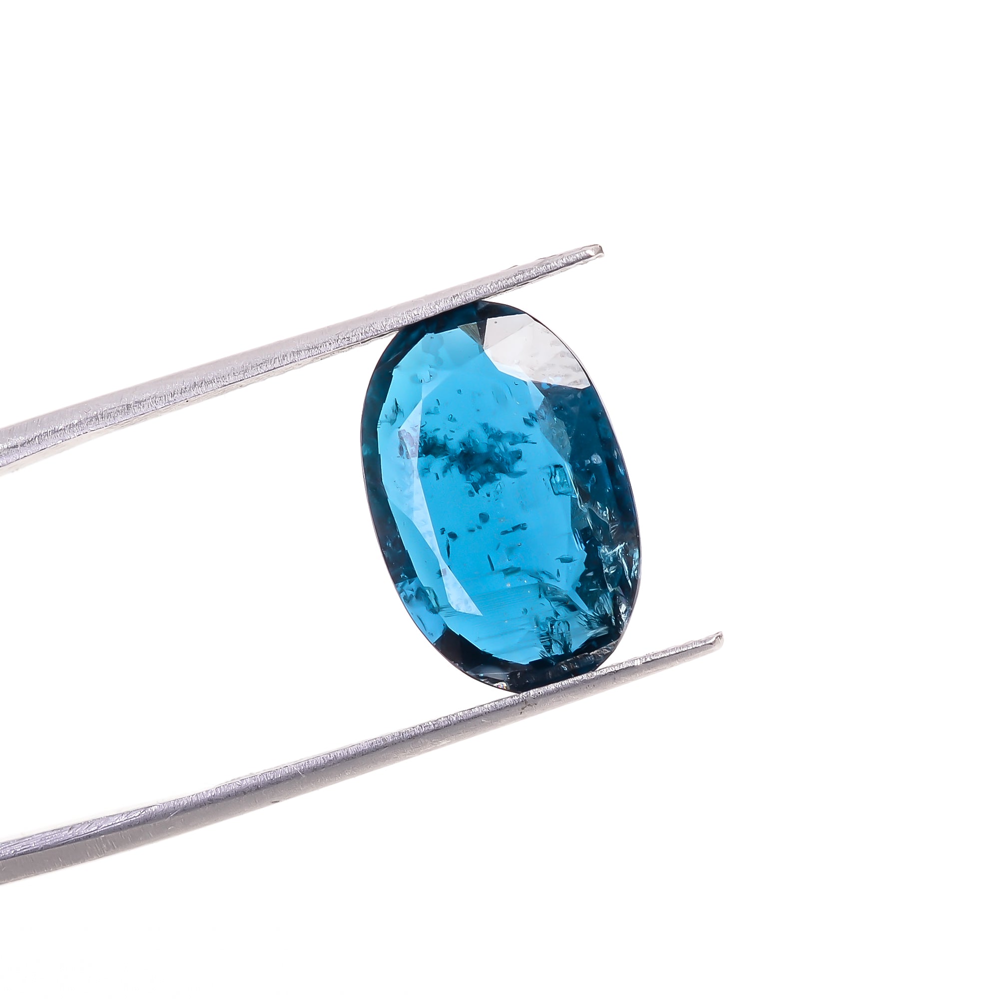 Teal Green Kyanite Oval Shape Cut stone For Making Jewelry 6 Ct. 15X10X4 mm Y-9595