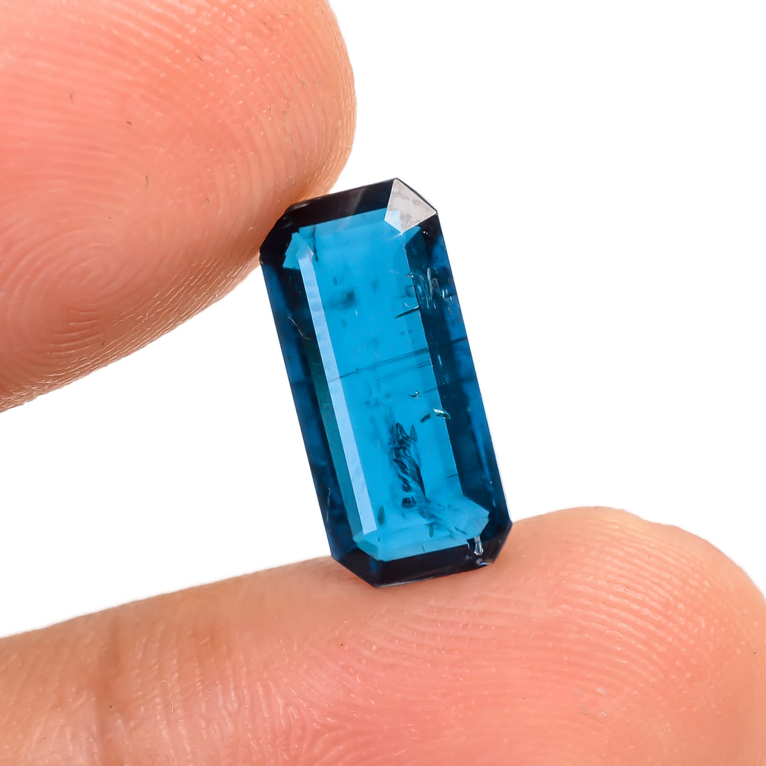 Teal Green Kyanite Radiant Shape Cut stone For Making Jewelry 3 Ct. 13X6X3 mm Y-9602