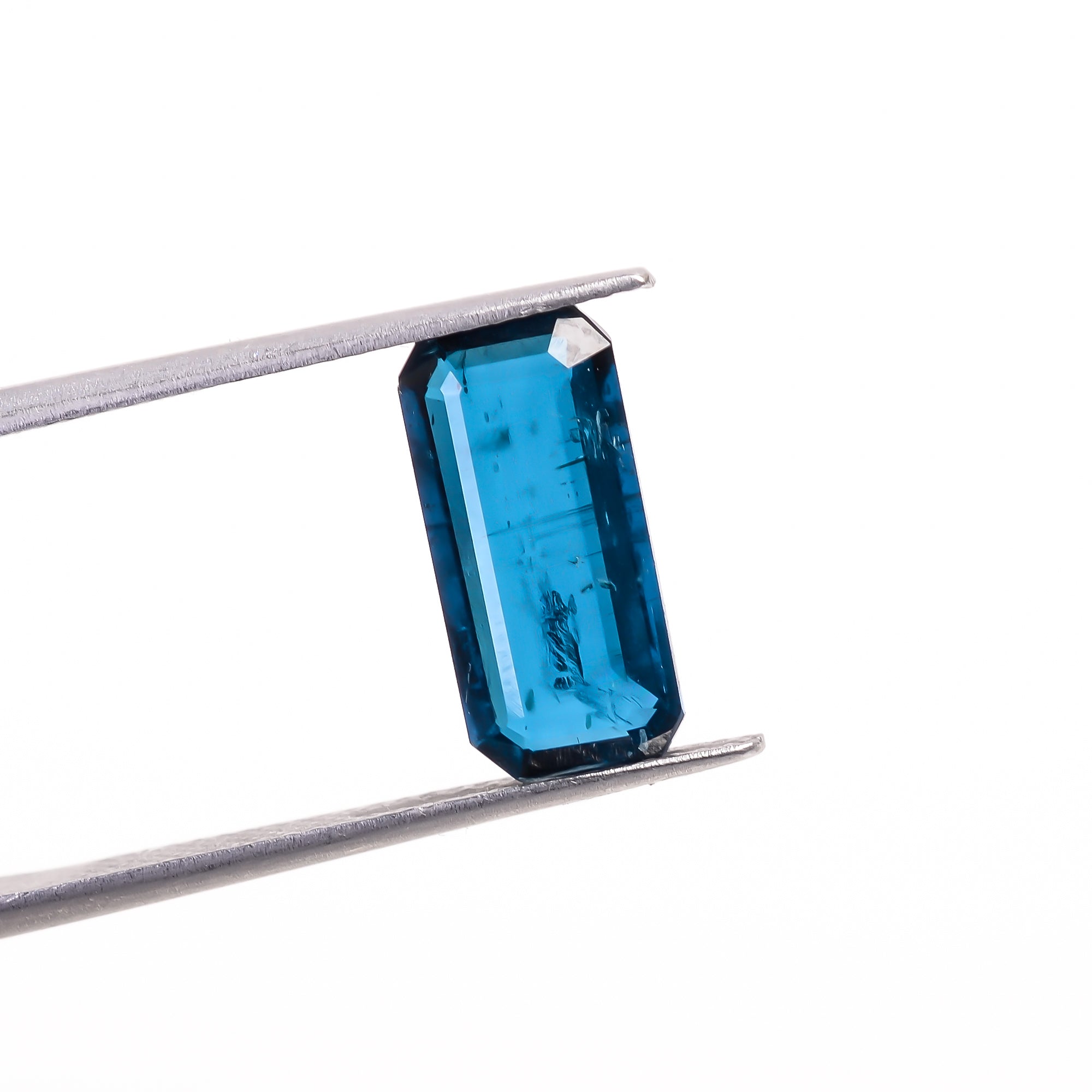 Teal Green Kyanite Radiant Shape Cut stone For Making Jewelry 3 Ct. 13X6X3 mm Y-9602