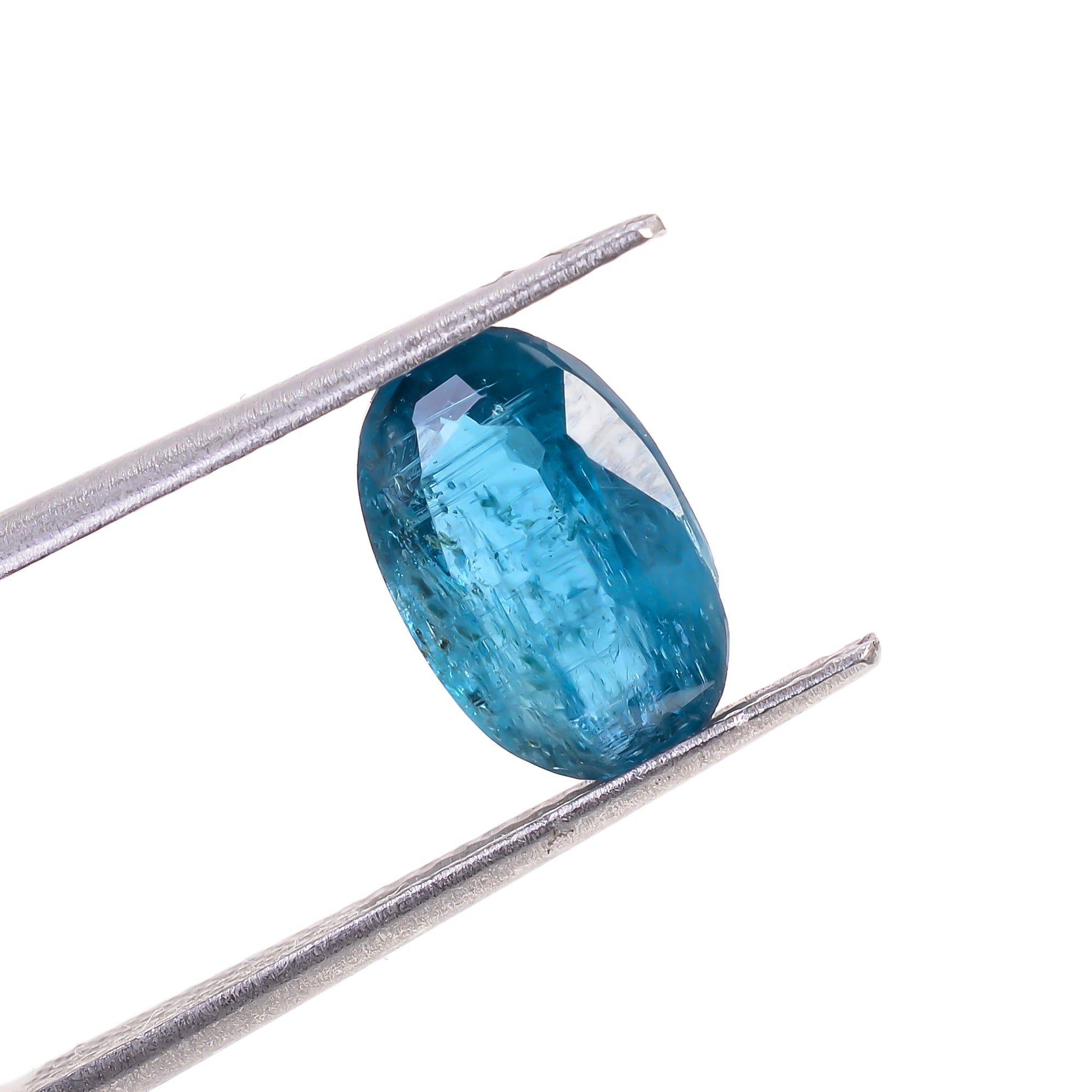 Teal Green Kyanite Oval Shape Cut stone For Making Jewelry 2.5 Ct. 10X6X4 mm Y-9603