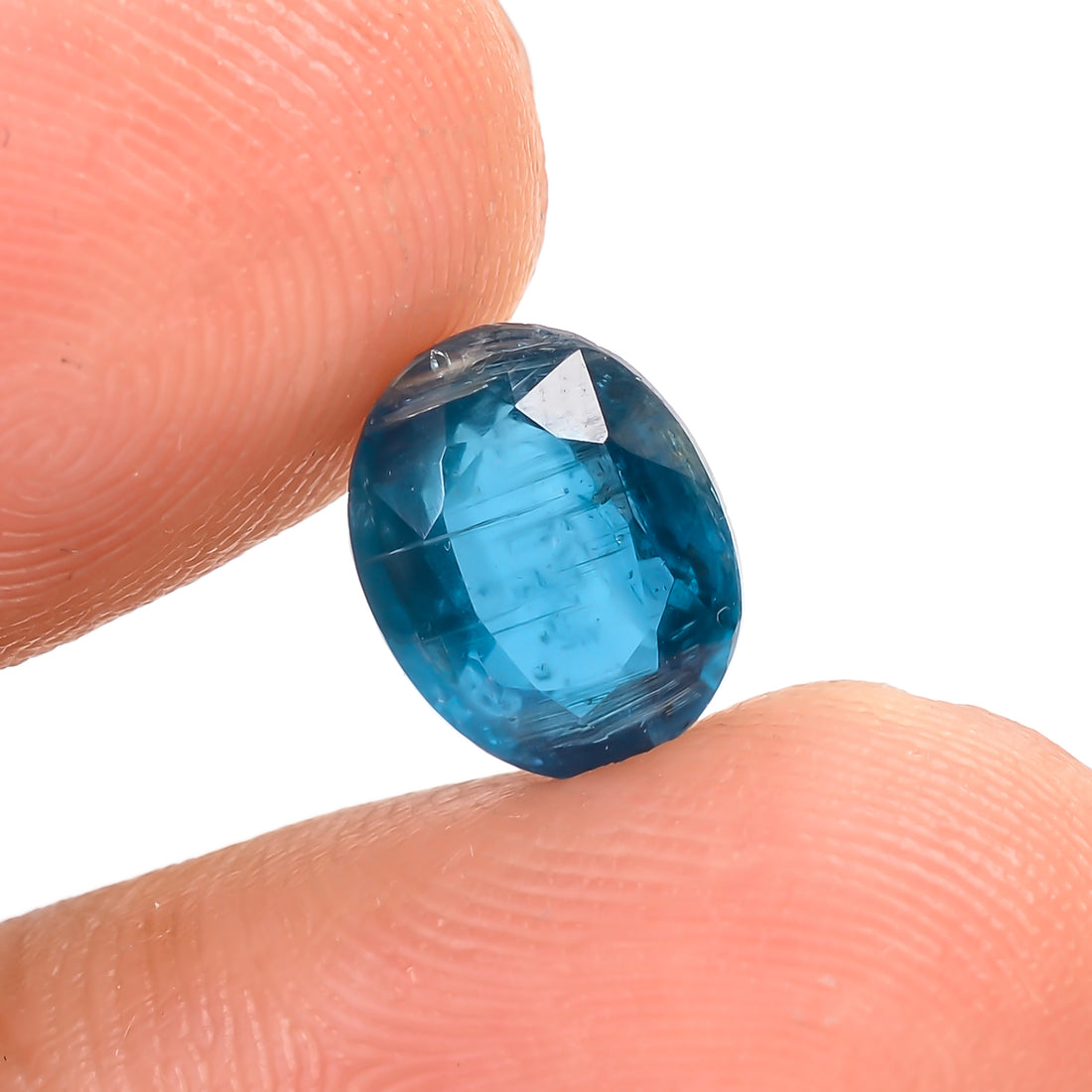 Teal Green Kyanite Oval Shape Cut stone For Making Jewelry 2.5 Ct. 9X7X4 mm Y-9604