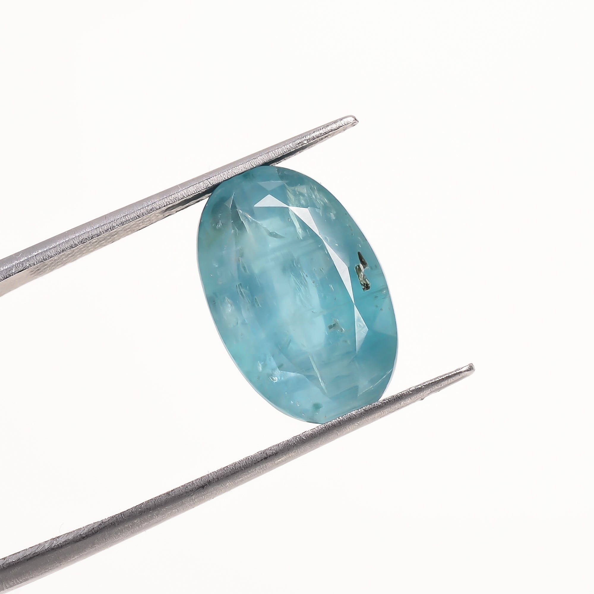 Paraiba Kyanite Blue Oval Shape Cut stone For Making Jewelry 10.5 Ct. 15X10X7 mm Y-9607