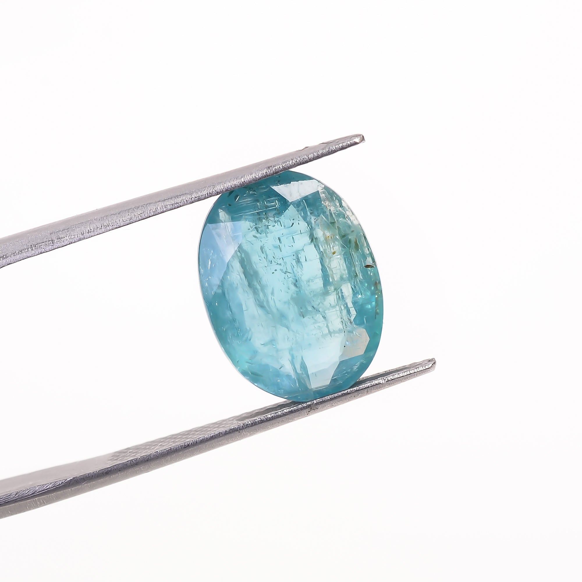 Paraiba Kyanite Blue Oval Shape Cut stone For Making Jewelry 6.5 Ct. 14X10X4 mm Y-9608