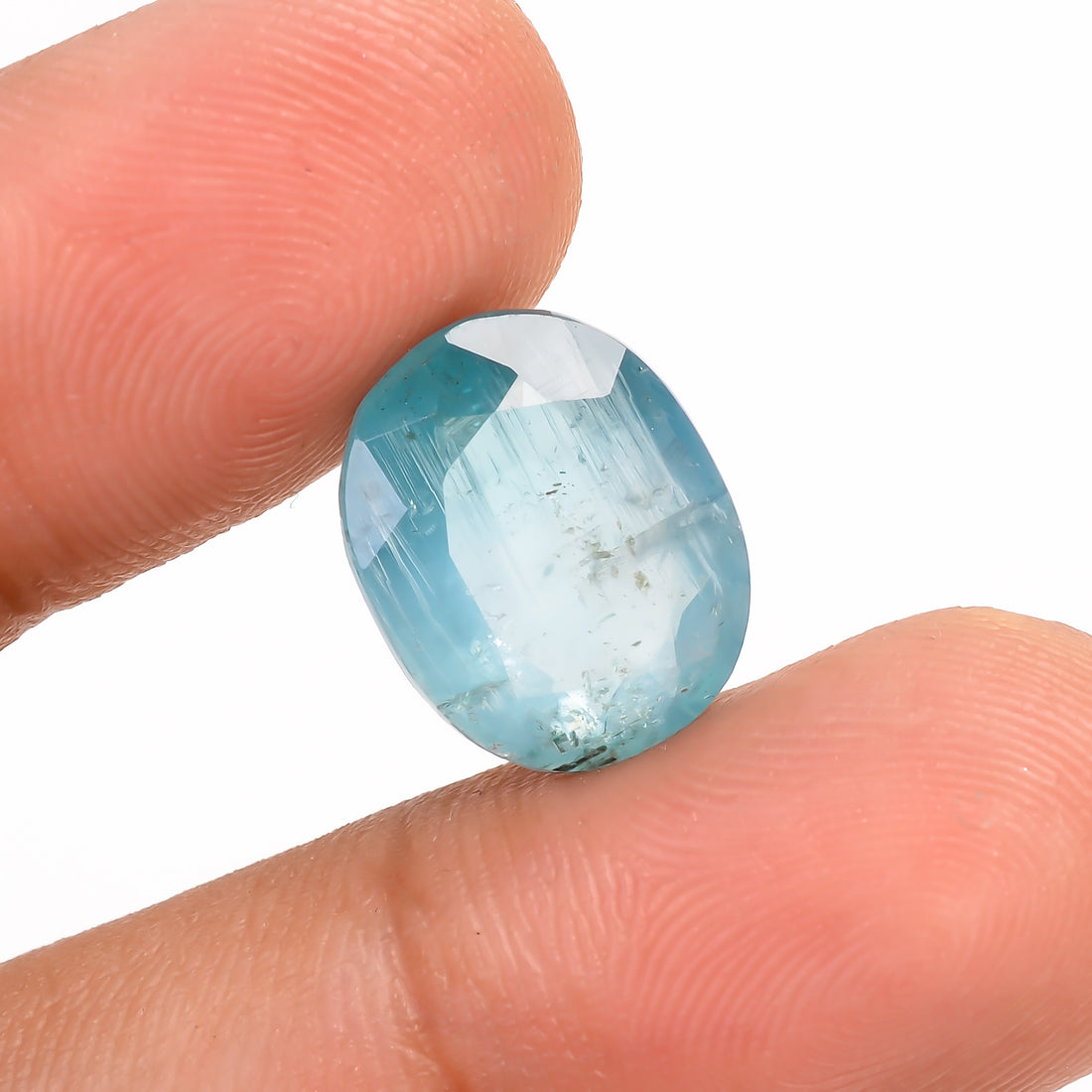 Paraiba Kyanite Blue Oval Shape Cut stone For Making Jewelry 7 Ct. 13X10X5 mm Y-9609